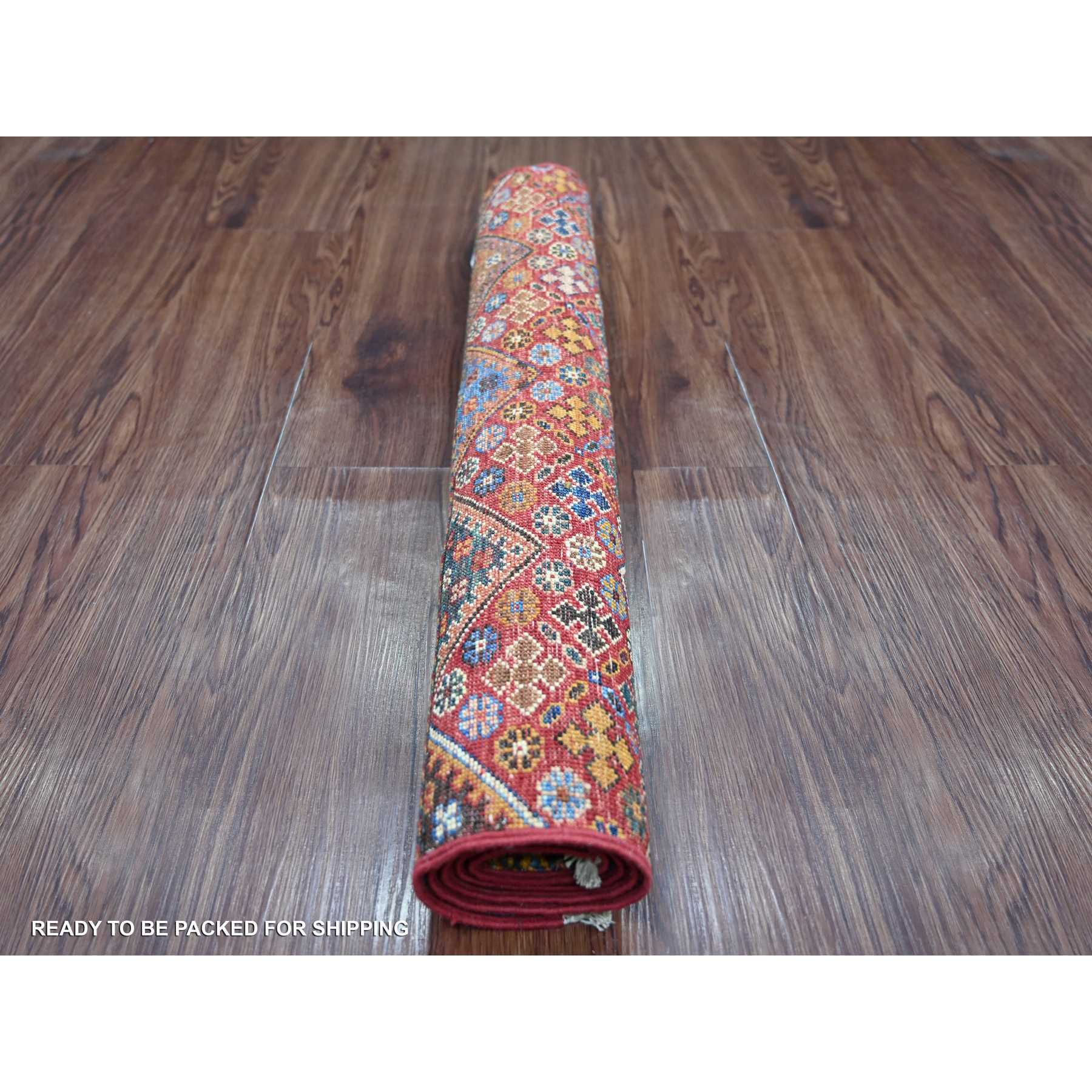 Tribal-Geometric-Hand-Knotted-Rug-110325