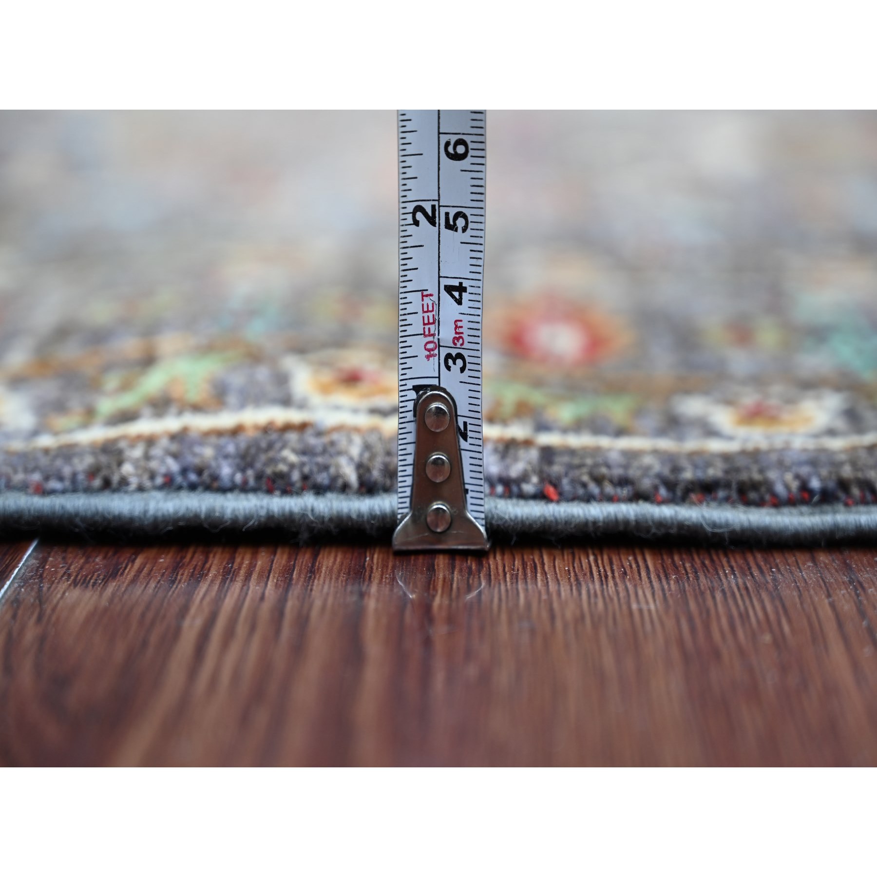 Tribal-Geometric-Hand-Knotted-Rug-110330
