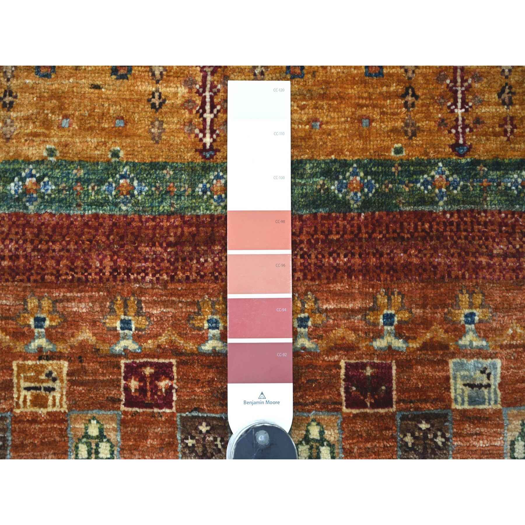 Tribal-Geometric-Hand-Knotted-Rug-110335