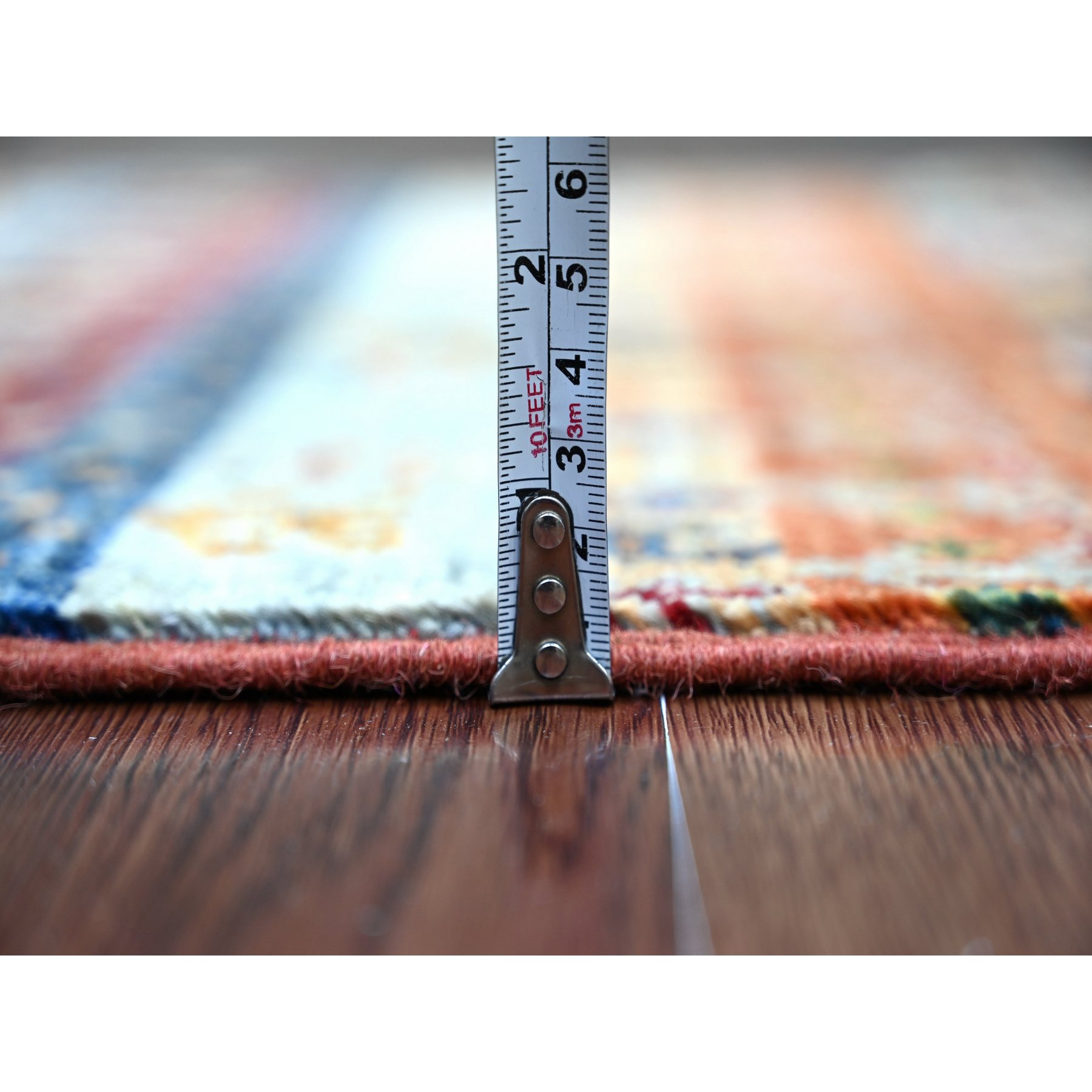 Tribal-Geometric-Hand-Knotted-Rug-110335