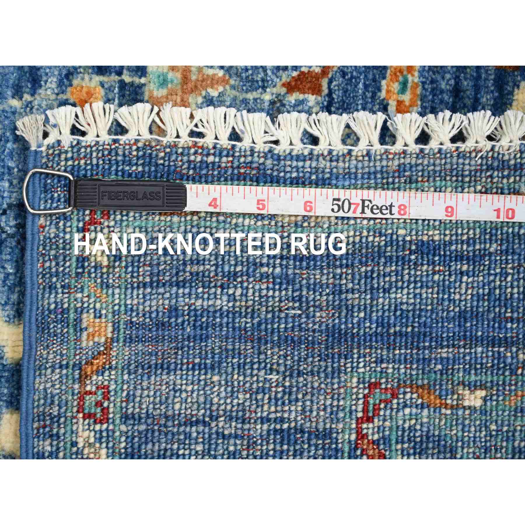 Tribal-Geometric-Hand-Knotted-Rug-110355