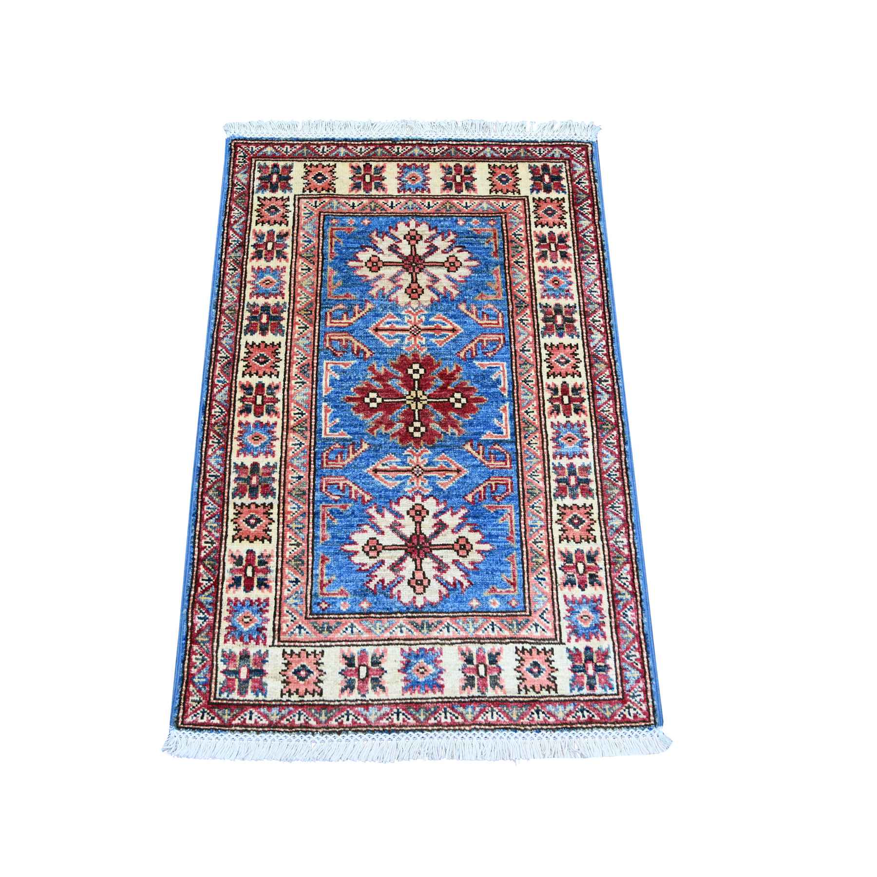 Tribal-Geometric-Hand-Knotted-Rug-110365