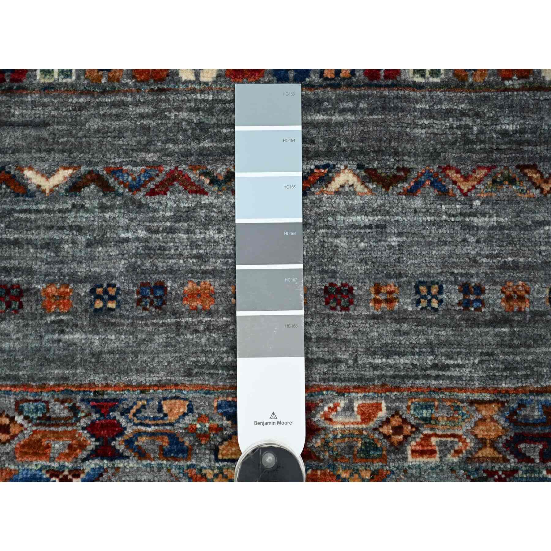 Tribal-Geometric-Hand-Knotted-Rug-110390