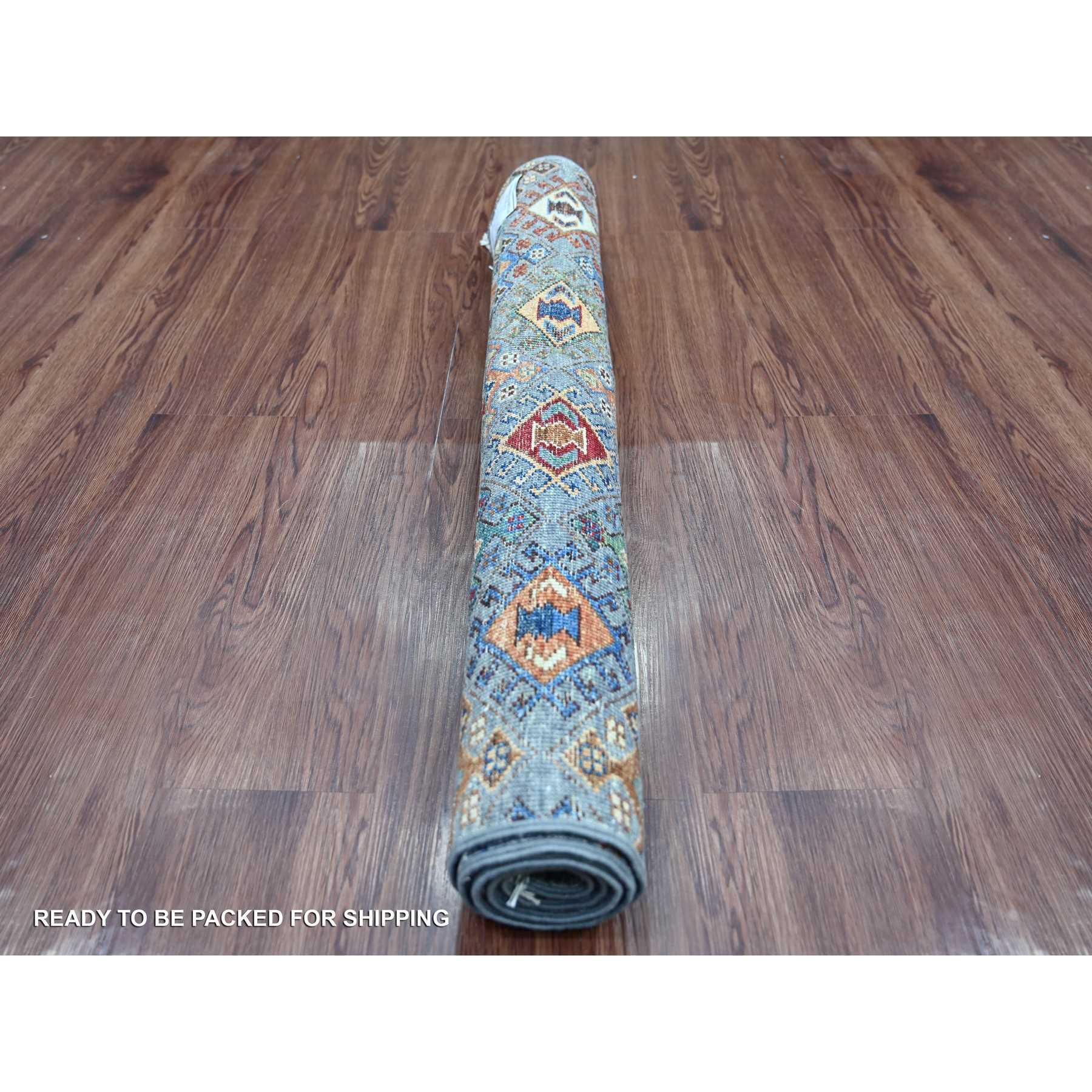 Tribal-Geometric-Hand-Knotted-Rug-110390