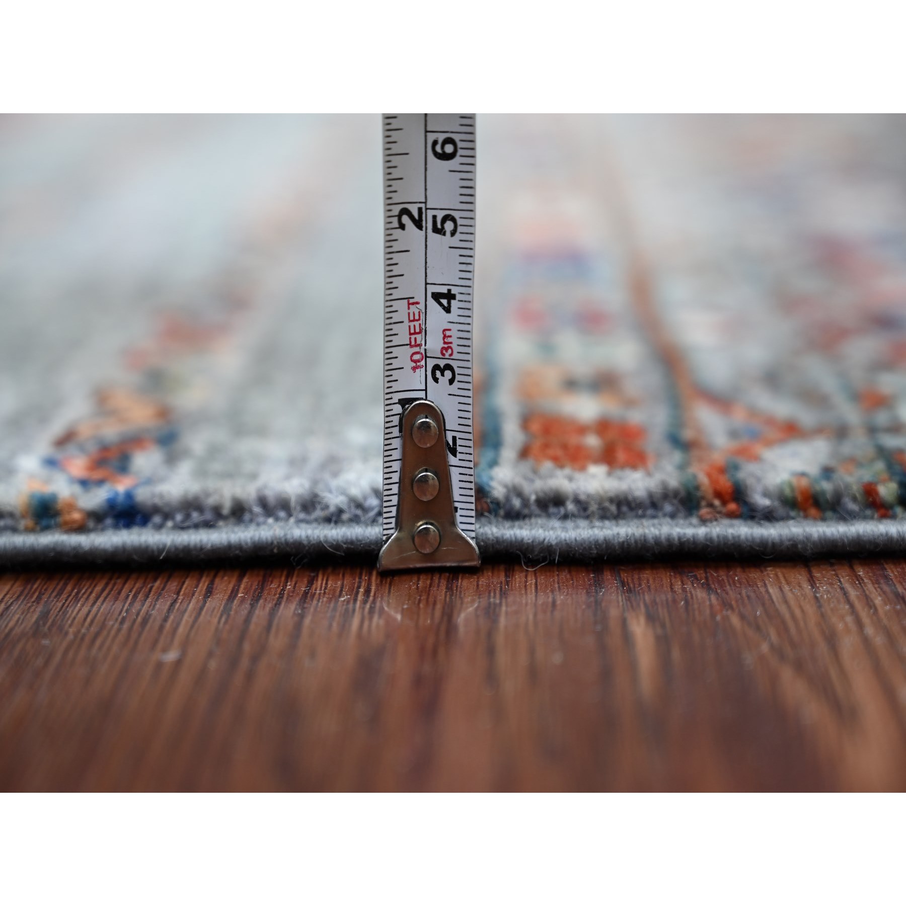 Tribal-Geometric-Hand-Knotted-Rug-110390