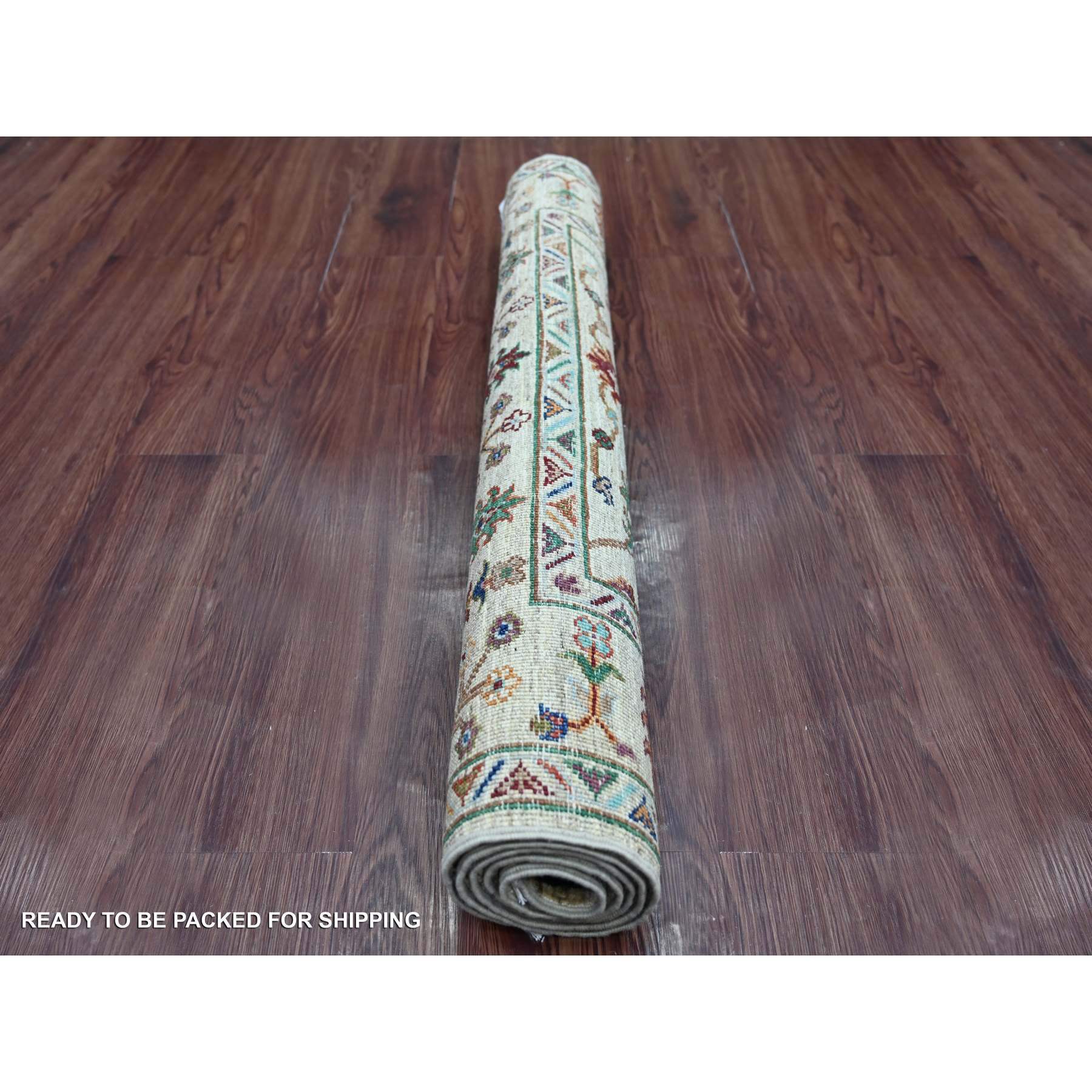 Tribal-Geometric-Hand-Knotted-Rug-110400