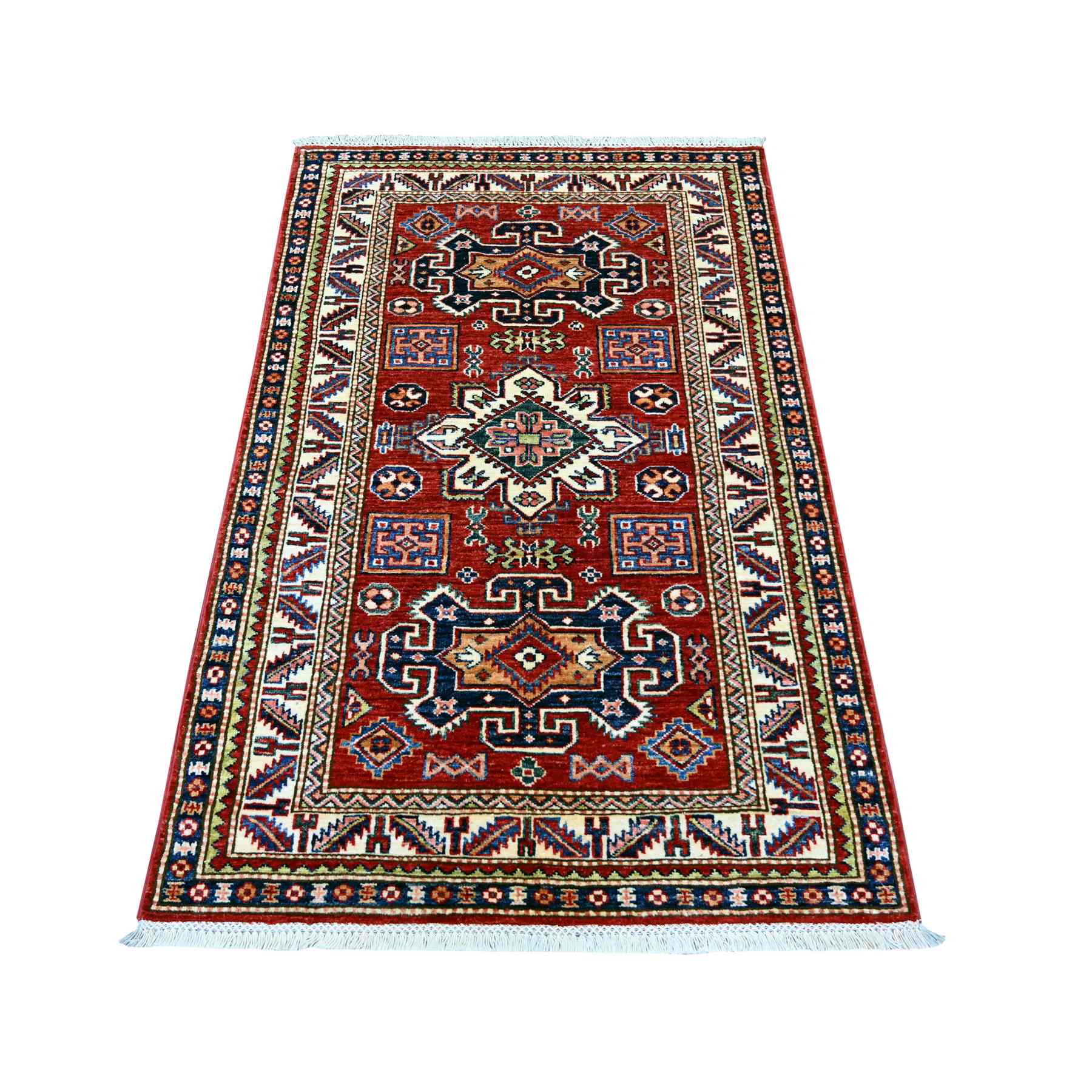 Tribal-Geometric-Hand-Knotted-Rug-110410