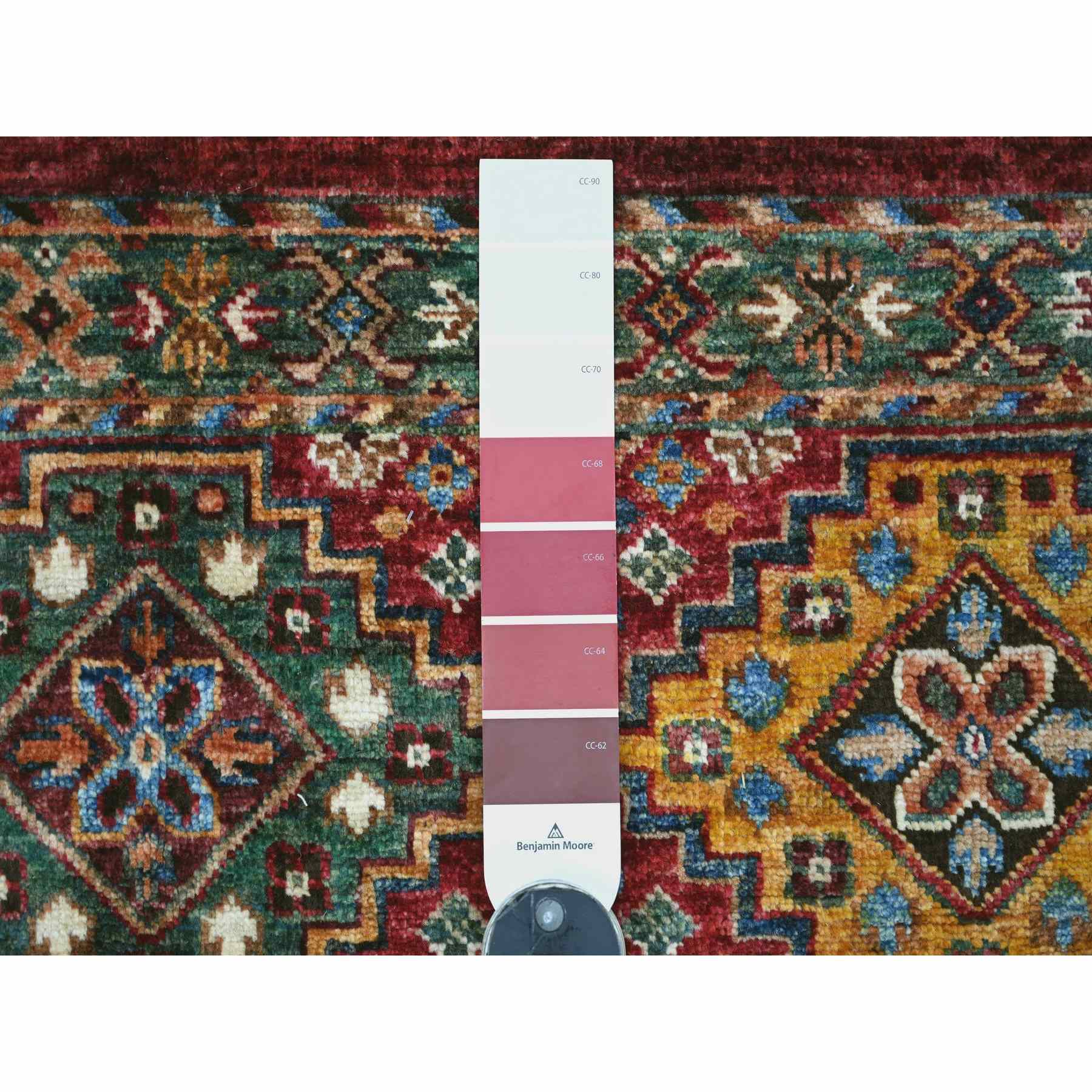 Tribal-Geometric-Hand-Knotted-Rug-110415