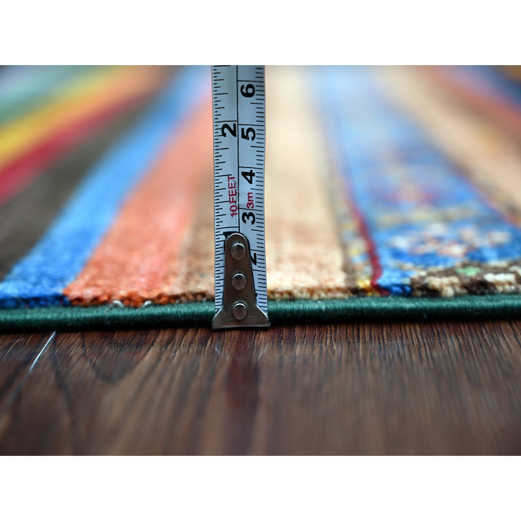 Tribal-Geometric-Hand-Knotted-Rug-110435