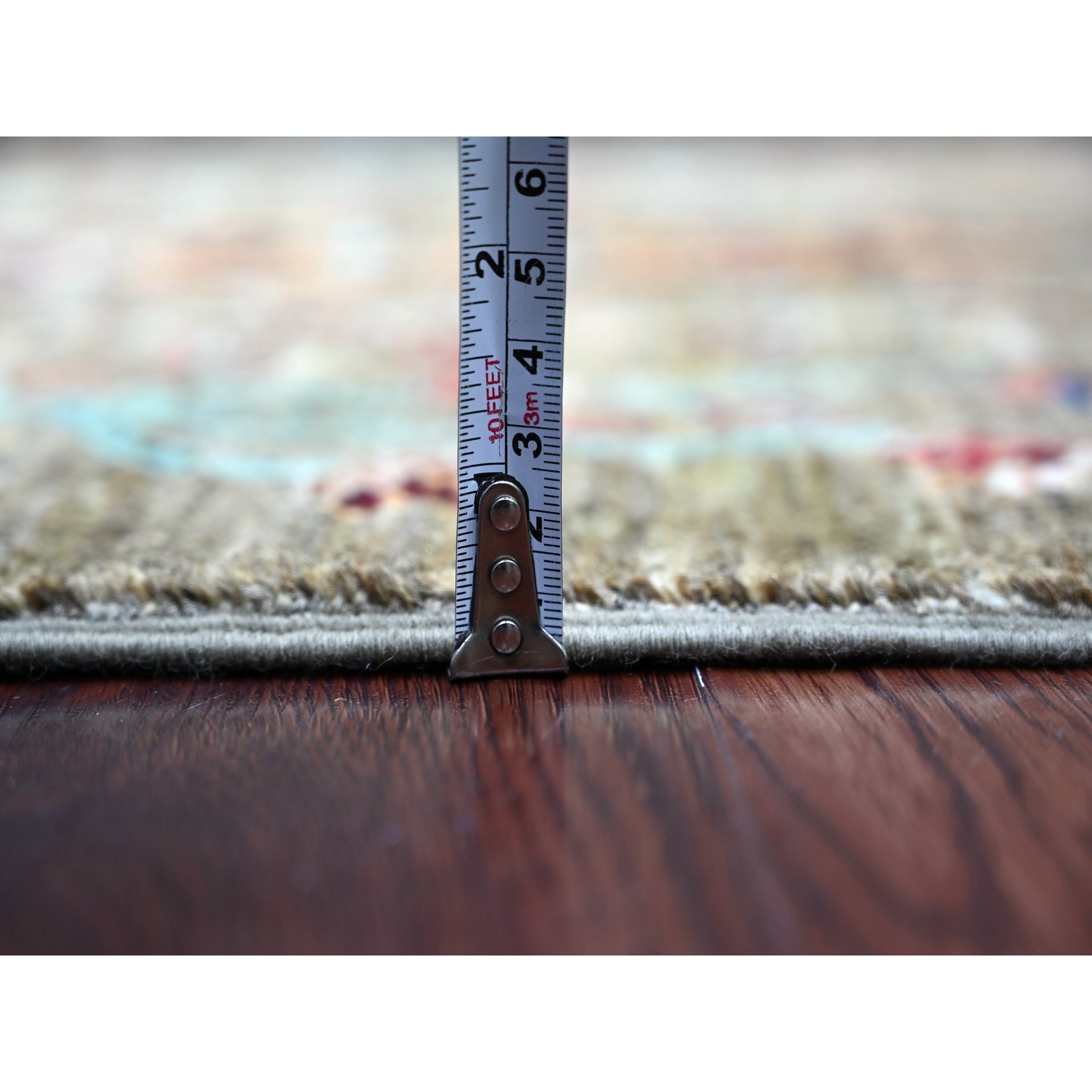 Tribal-Geometric-Hand-Knotted-Rug-110450