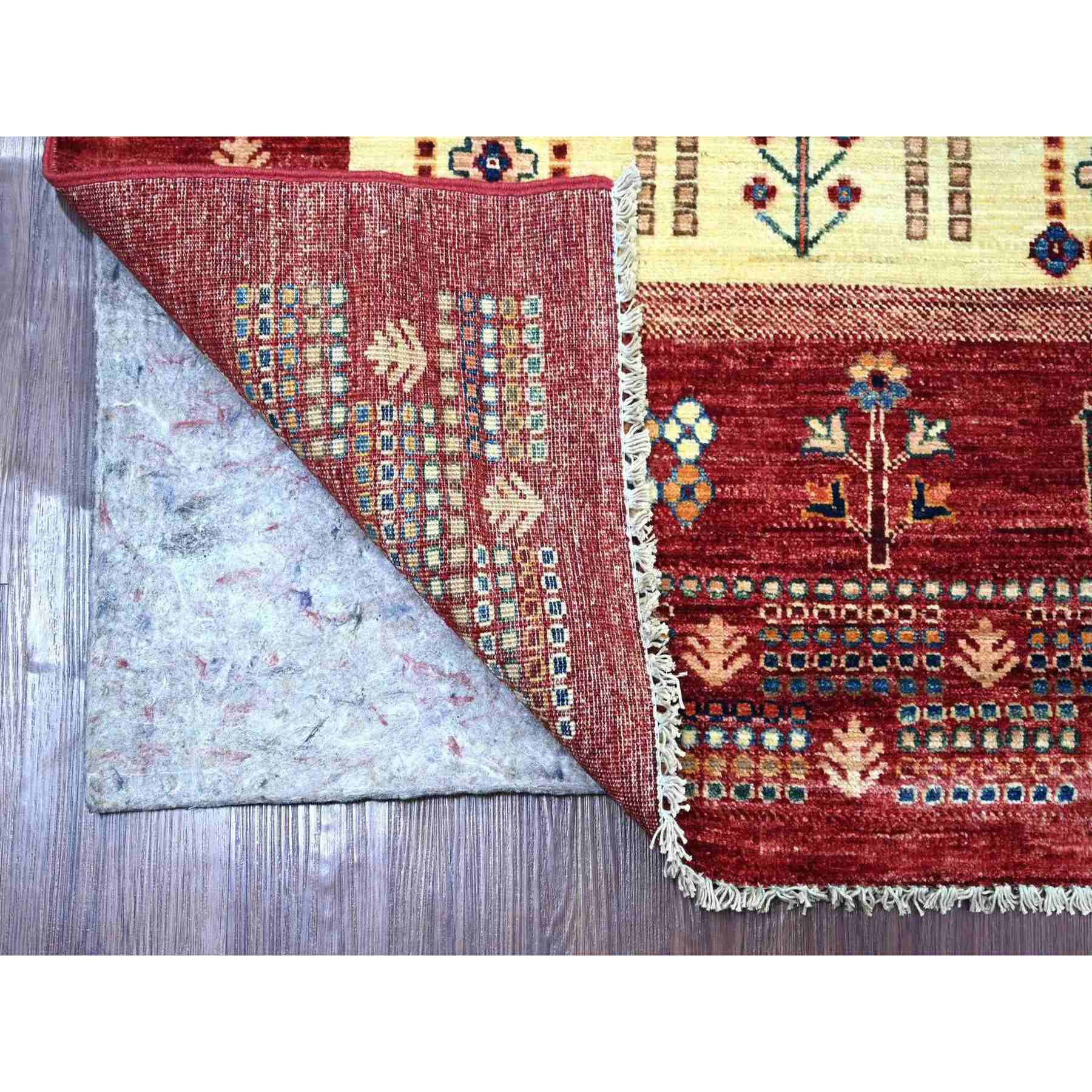 Tribal-Geometric-Hand-Knotted-Rug-110625