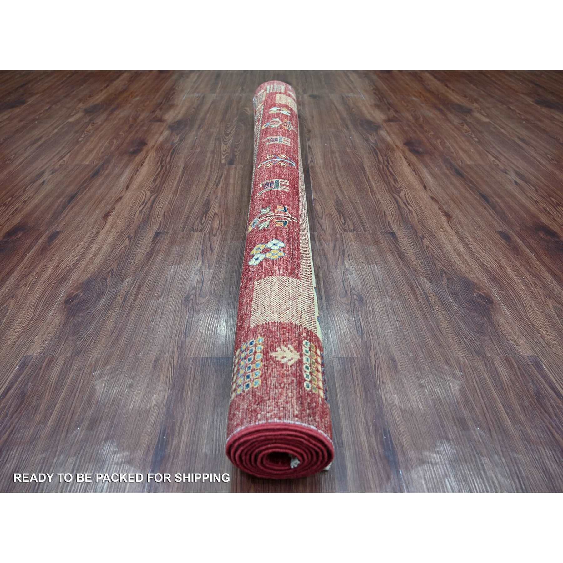 Tribal-Geometric-Hand-Knotted-Rug-110625