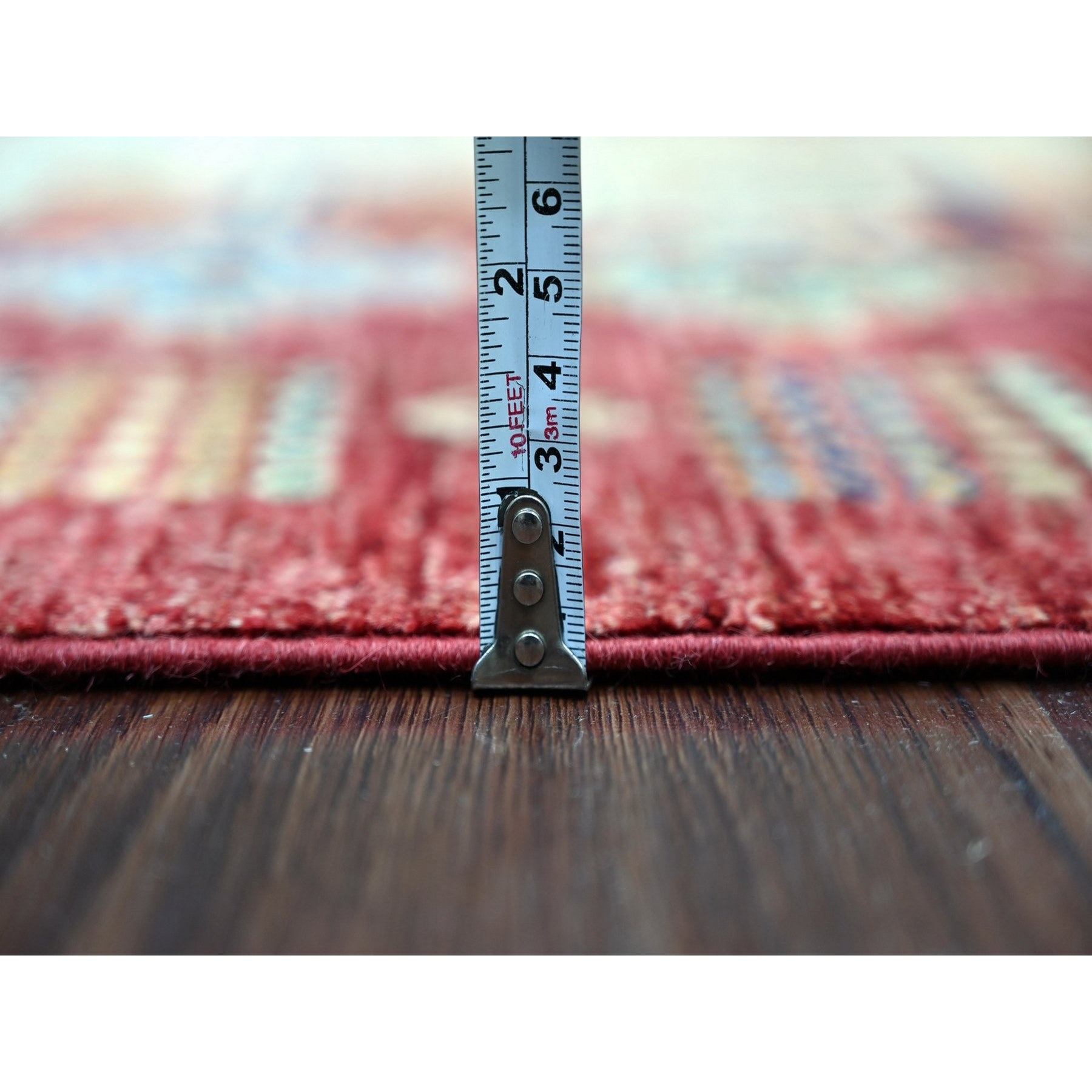 Tribal-Geometric-Hand-Knotted-Rug-110625