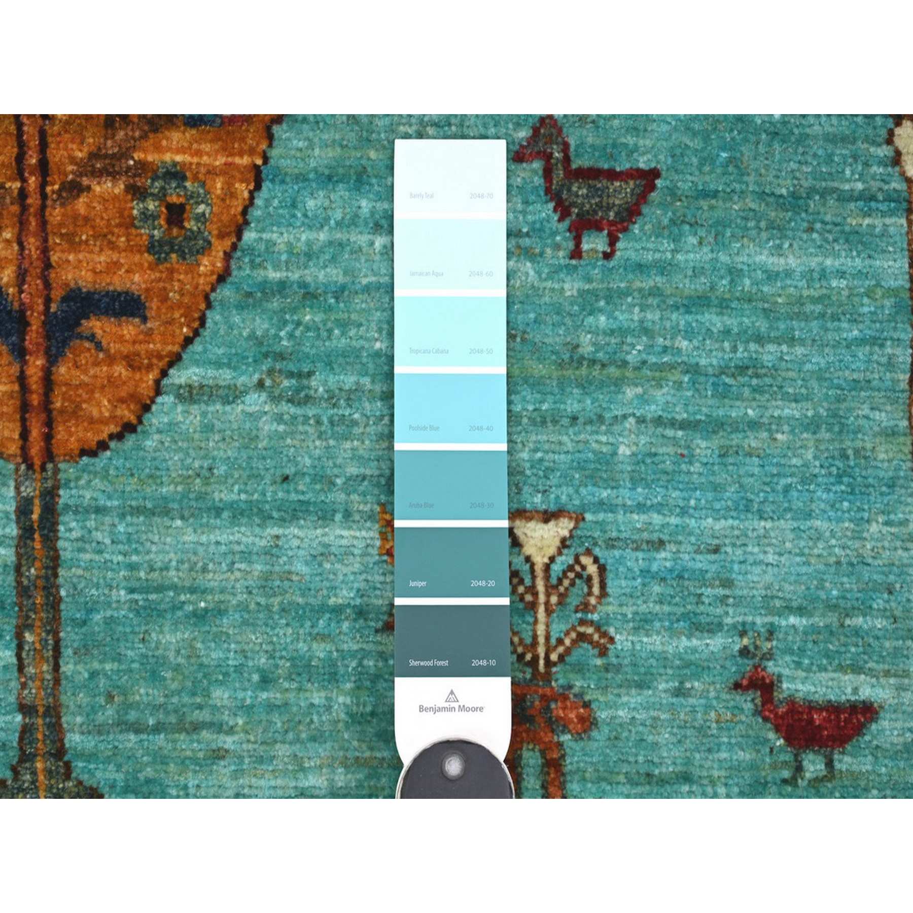 Tribal-Geometric-Hand-Knotted-Rug-110640