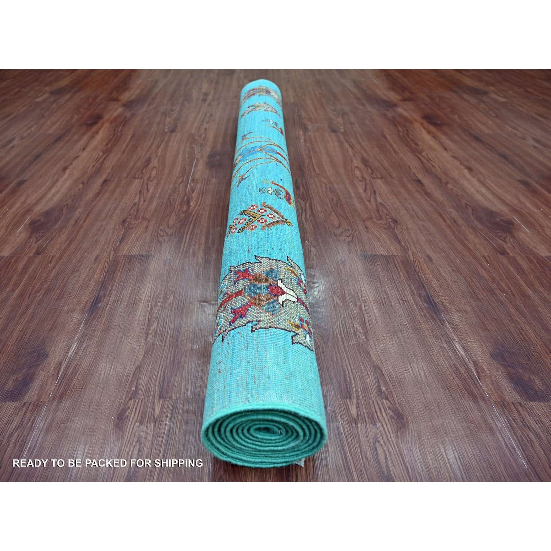 Tribal-Geometric-Hand-Knotted-Rug-110640