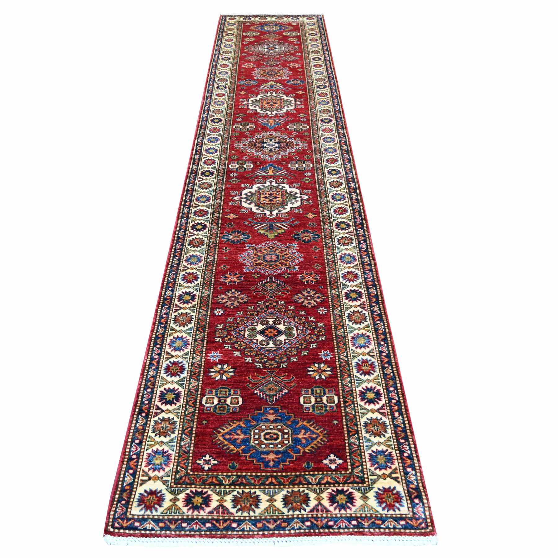 Tribal-Geometric-Hand-Knotted-Rug-110705