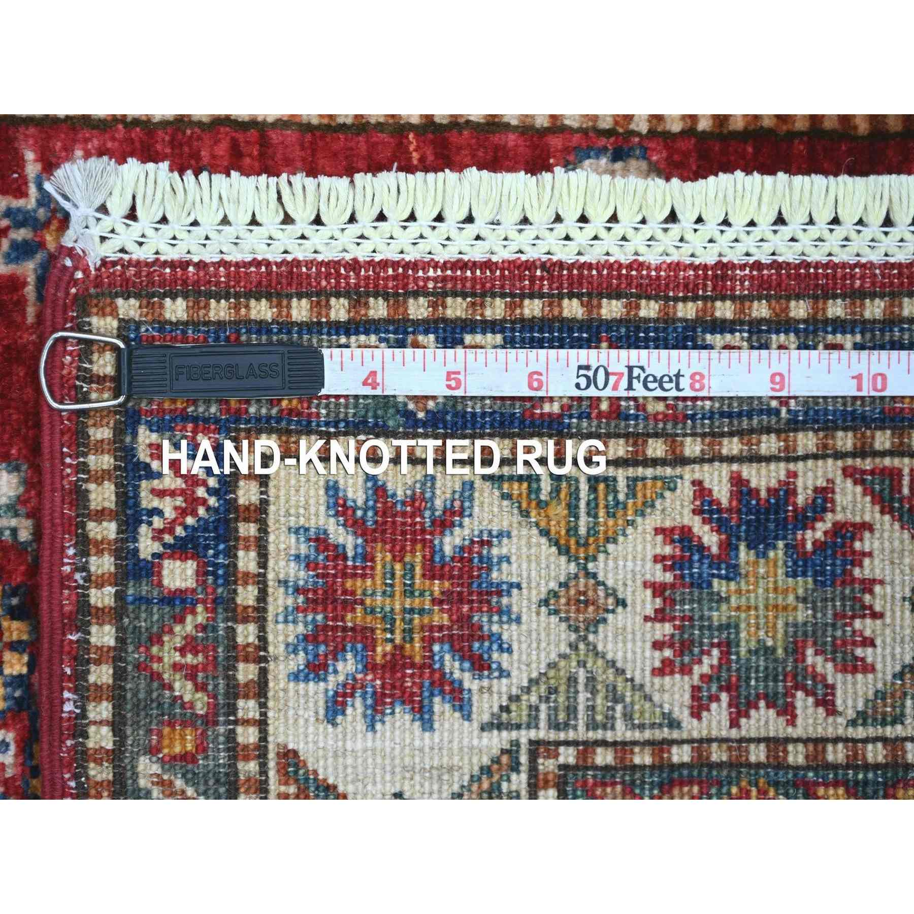 Tribal-Geometric-Hand-Knotted-Rug-110705