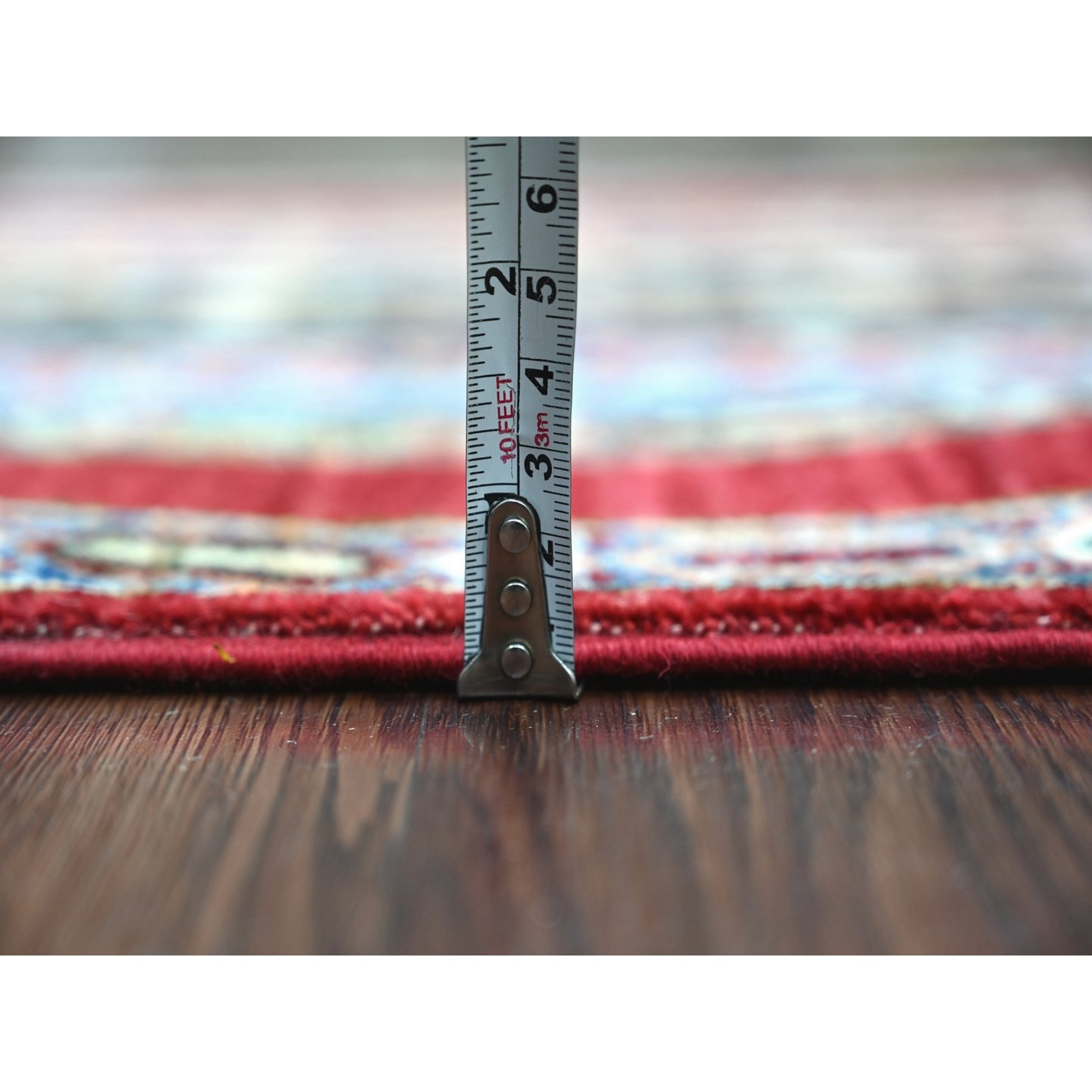 Tribal-Geometric-Hand-Knotted-Rug-110715