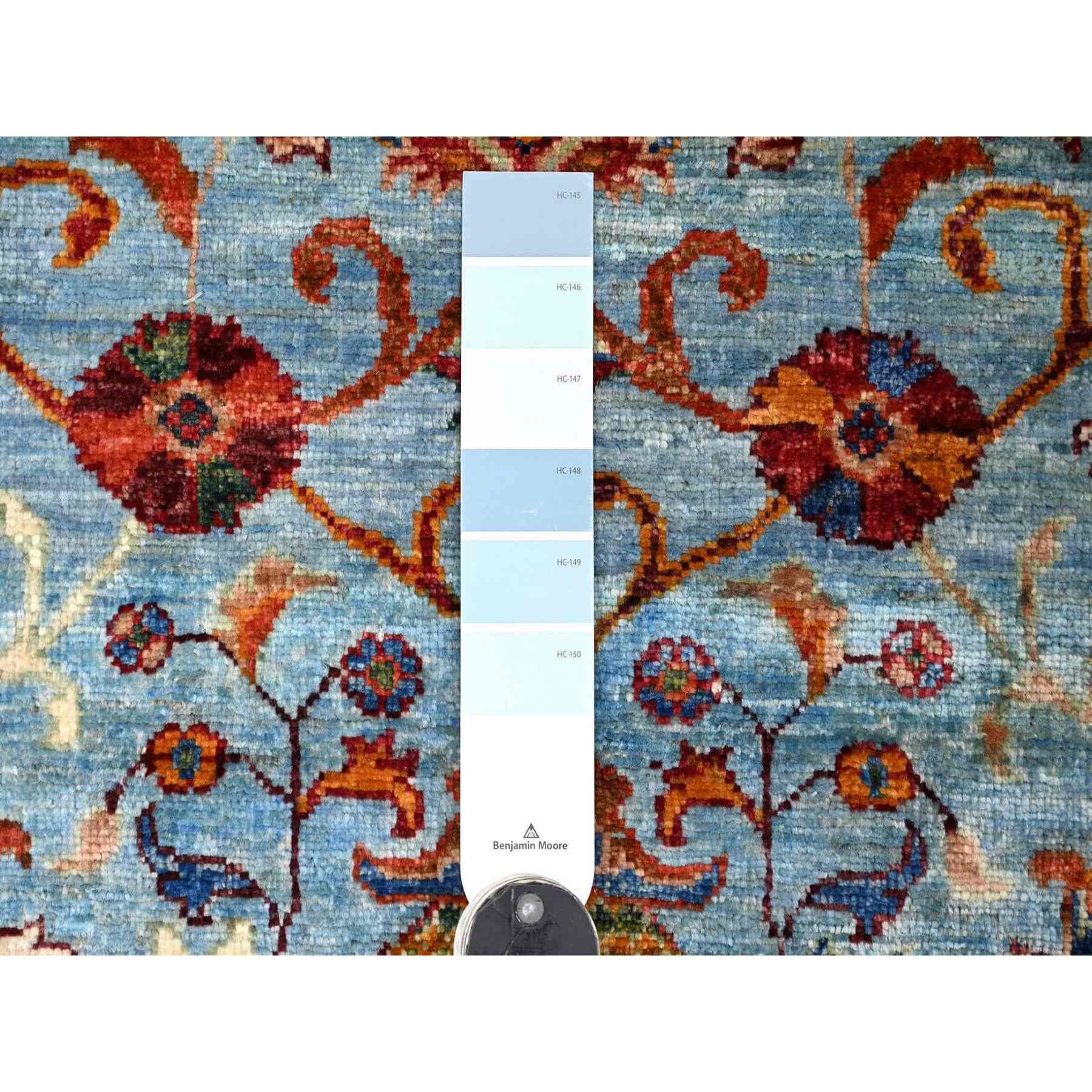 Tribal-Geometric-Hand-Knotted-Rug-110720
