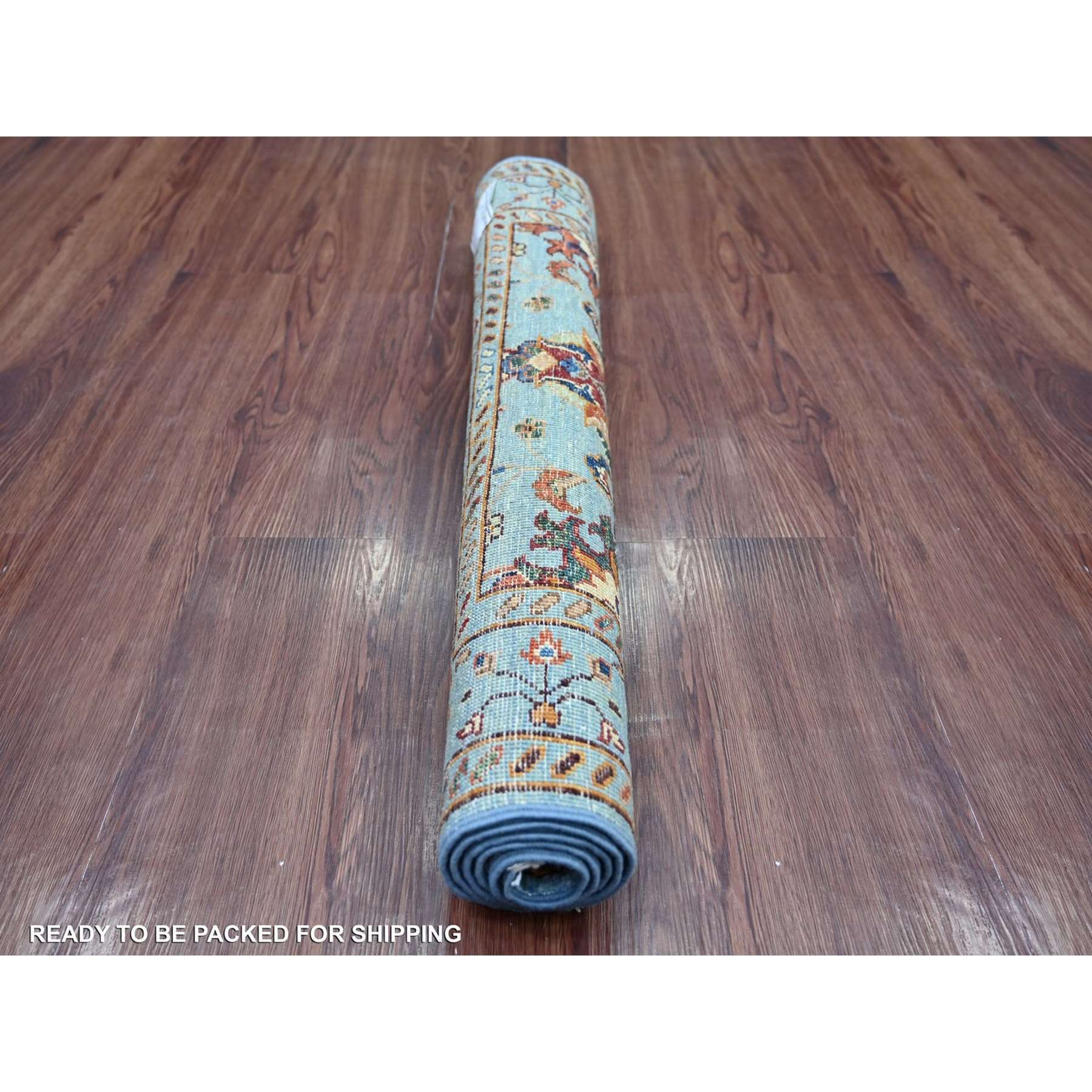 Tribal-Geometric-Hand-Knotted-Rug-110720