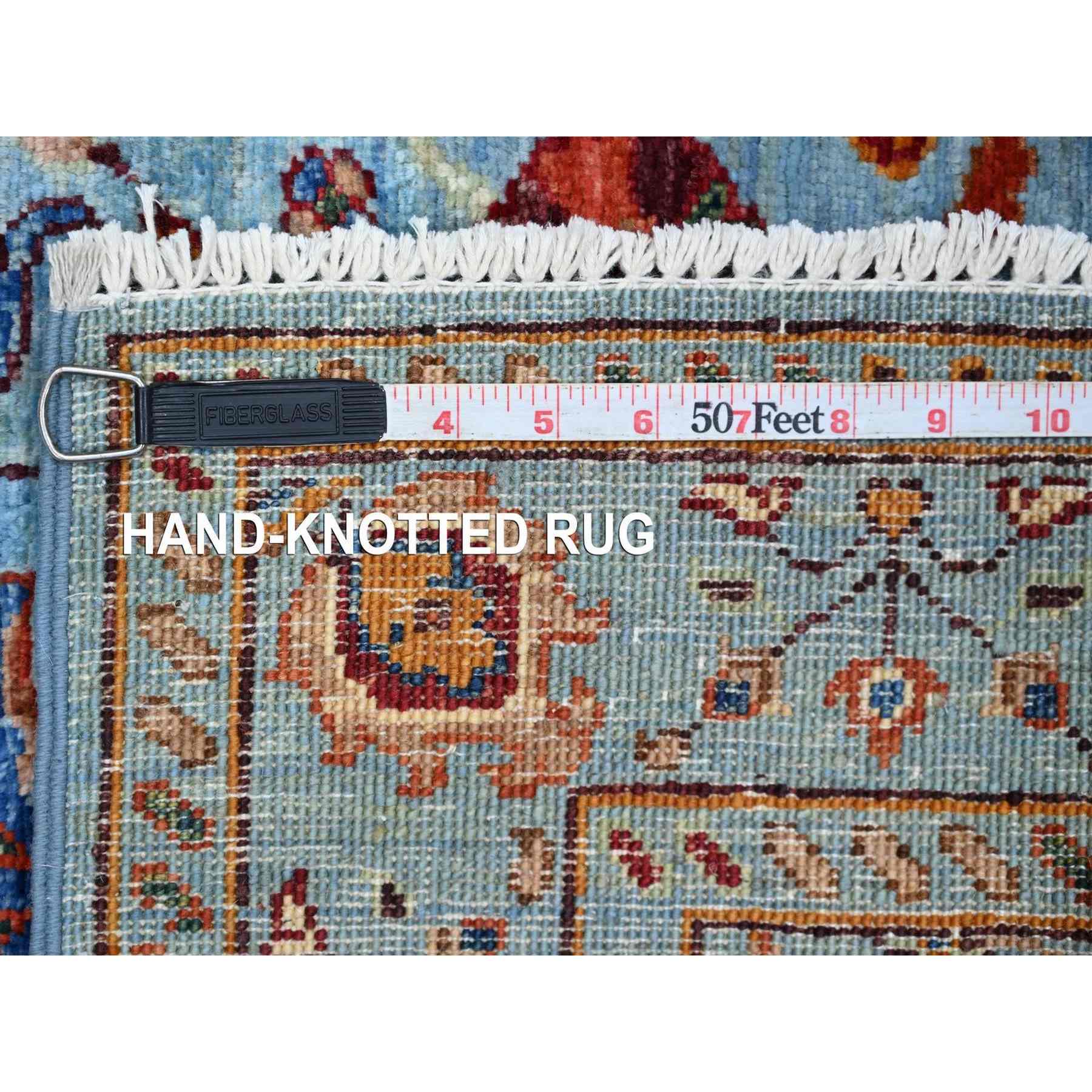 Tribal-Geometric-Hand-Knotted-Rug-110720