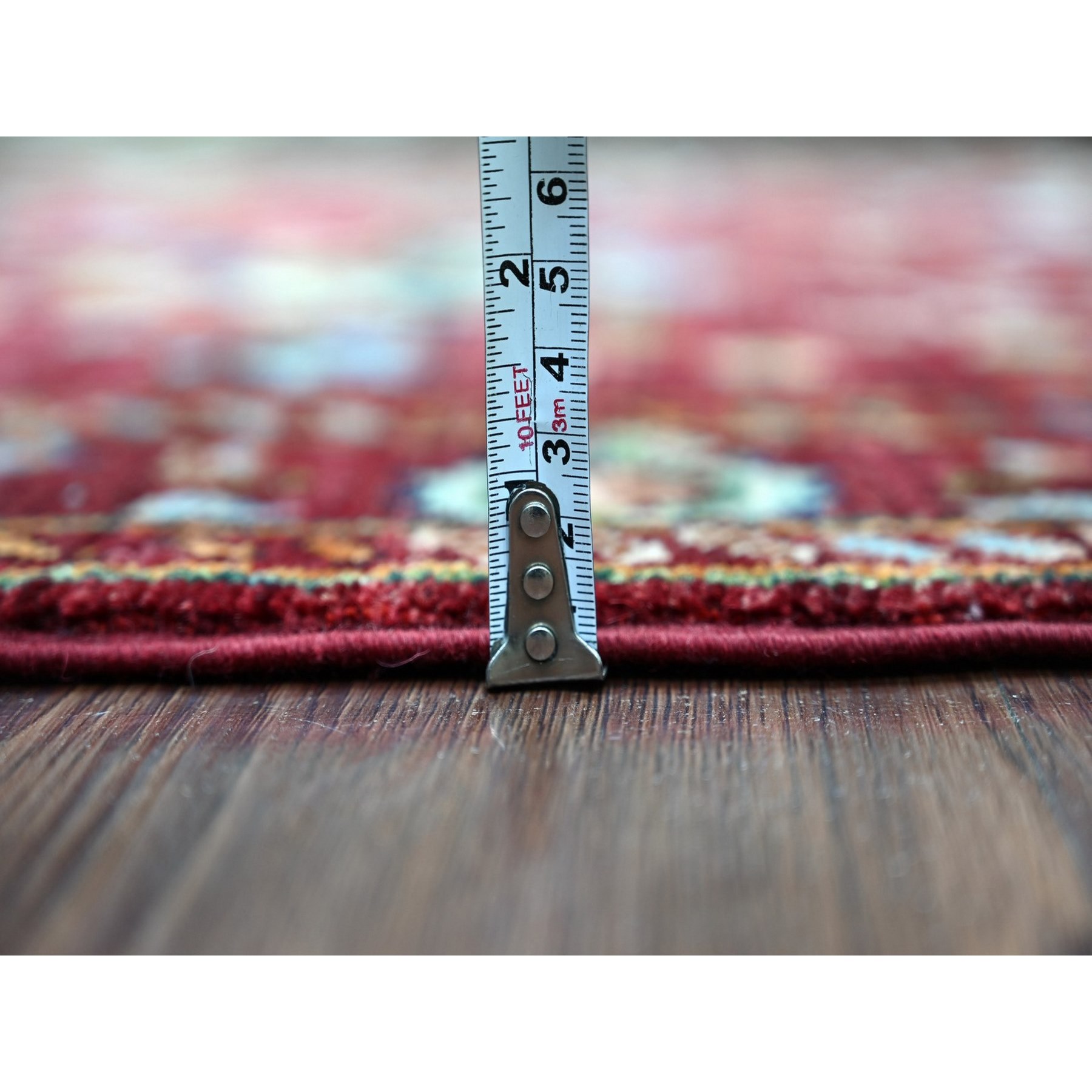 Tribal-Geometric-Hand-Knotted-Rug-110725