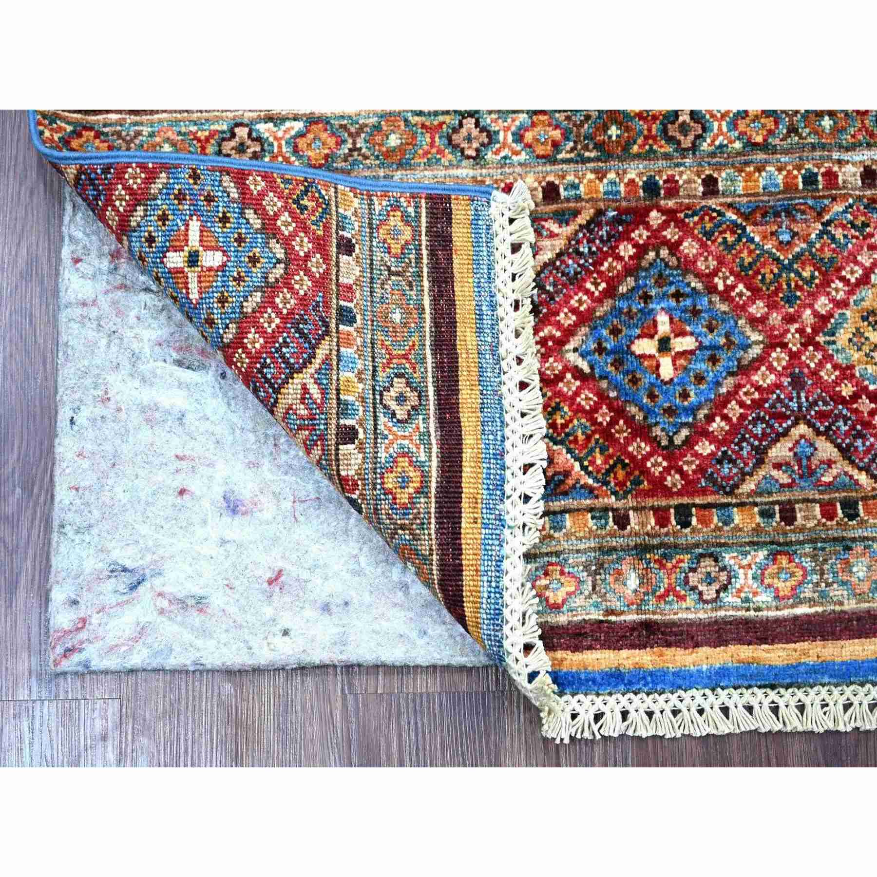 Tribal-Geometric-Hand-Knotted-Rug-110730