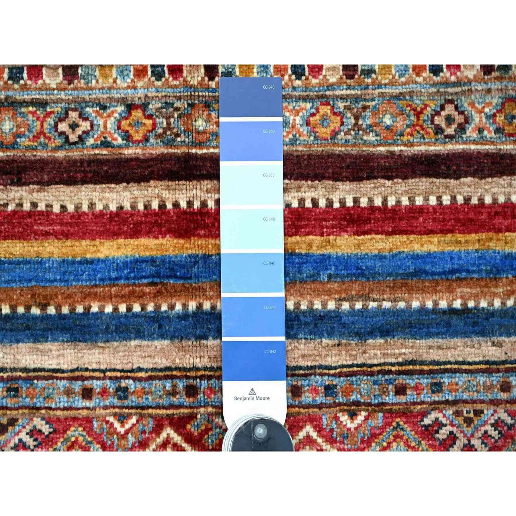 Tribal-Geometric-Hand-Knotted-Rug-110730