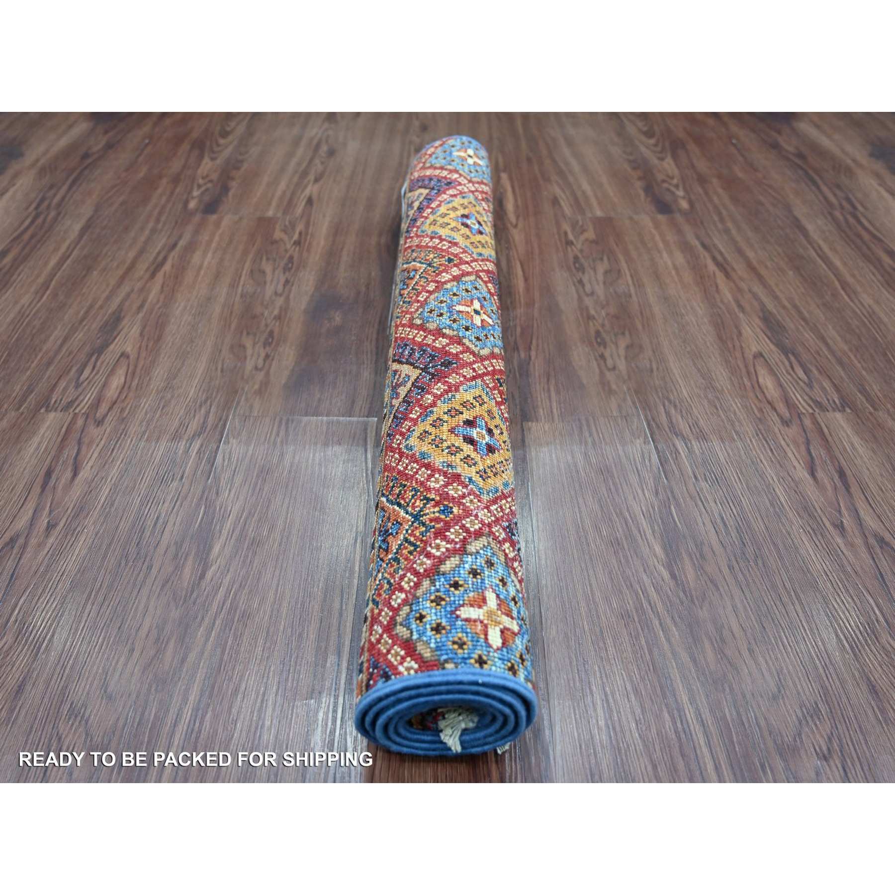 Tribal-Geometric-Hand-Knotted-Rug-110730