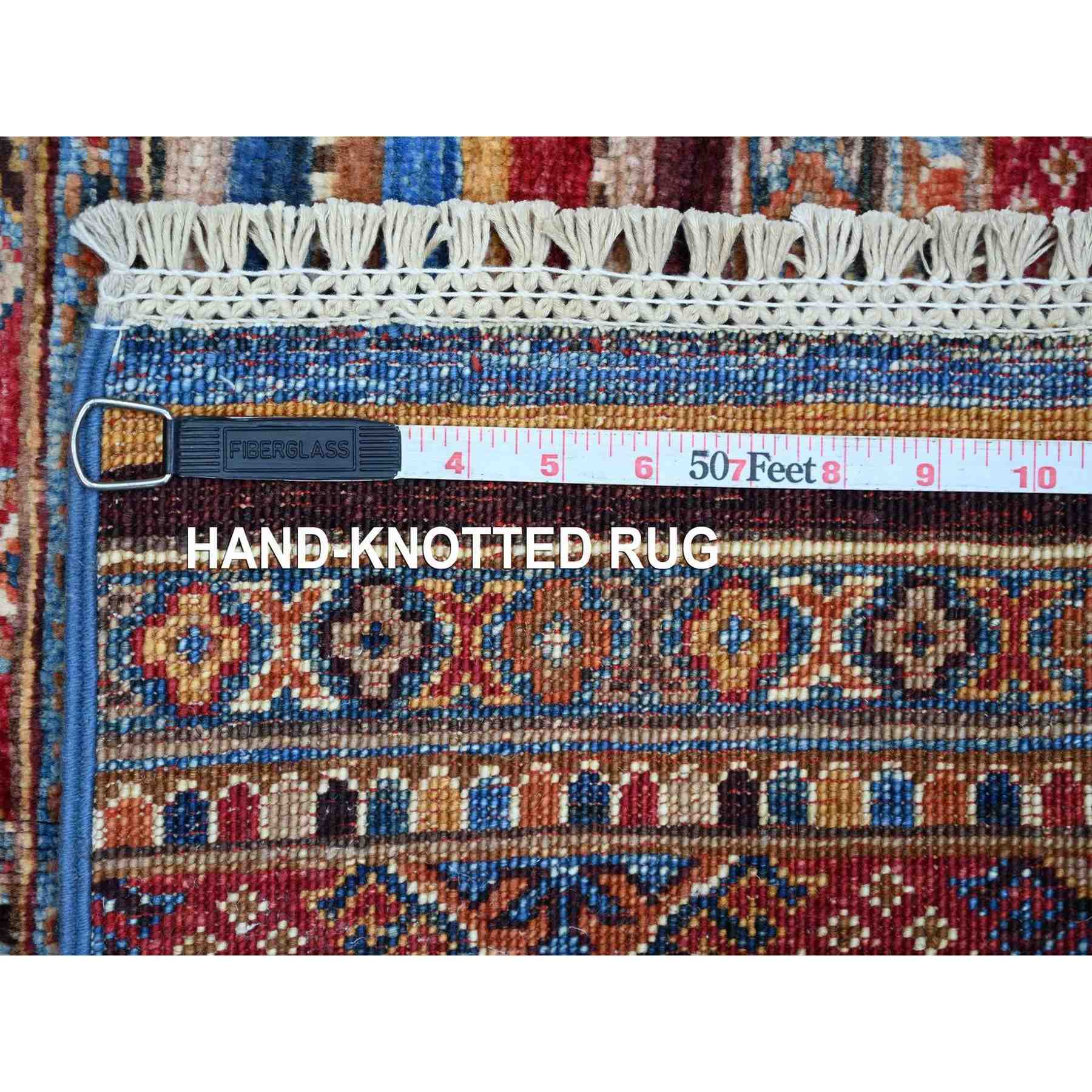 Tribal-Geometric-Hand-Knotted-Rug-110730