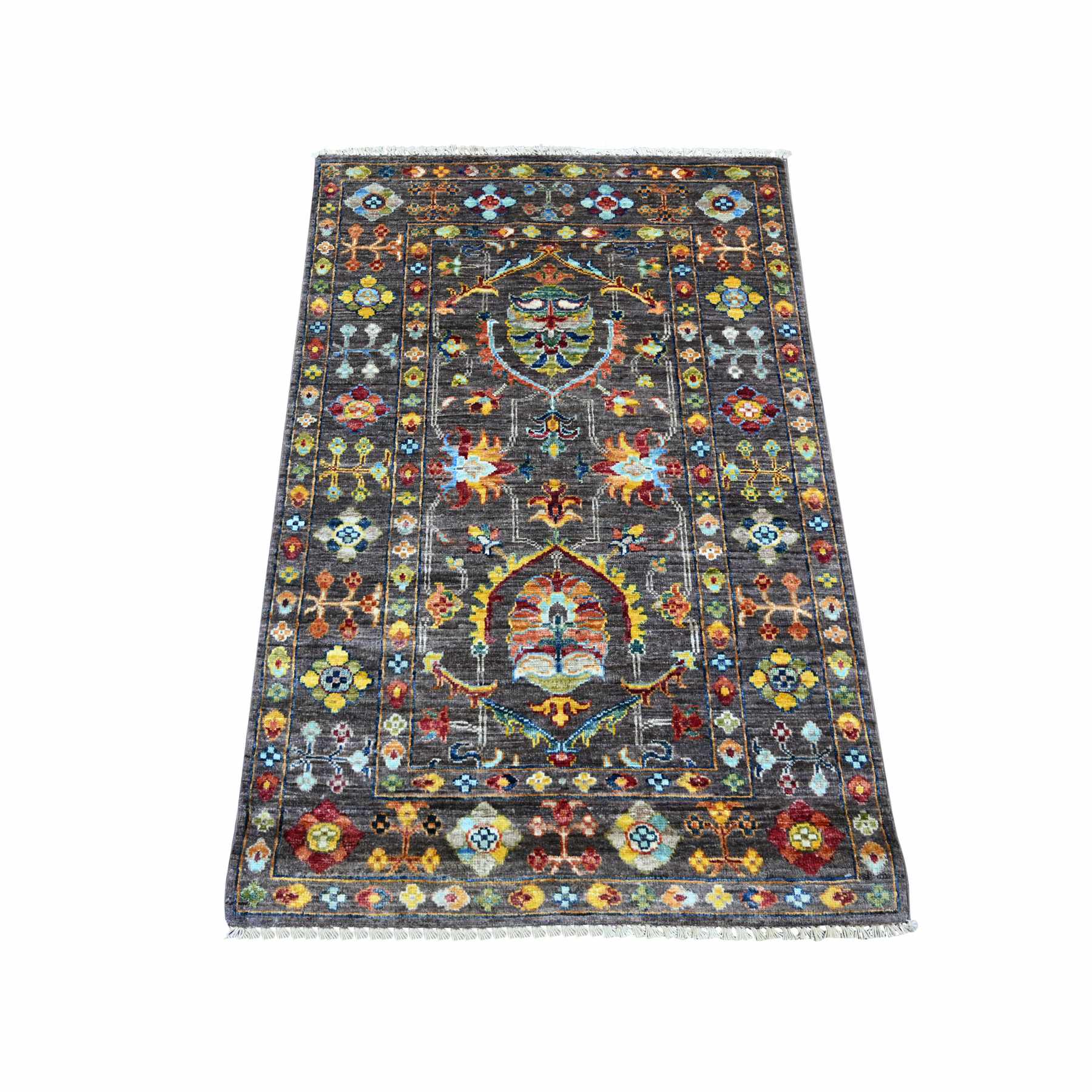 Tribal-Geometric-Hand-Knotted-Rug-110735