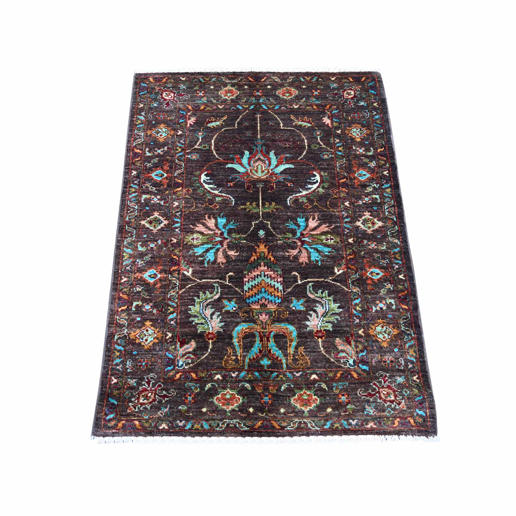 Tribal-Geometric-Hand-Knotted-Rug-110740