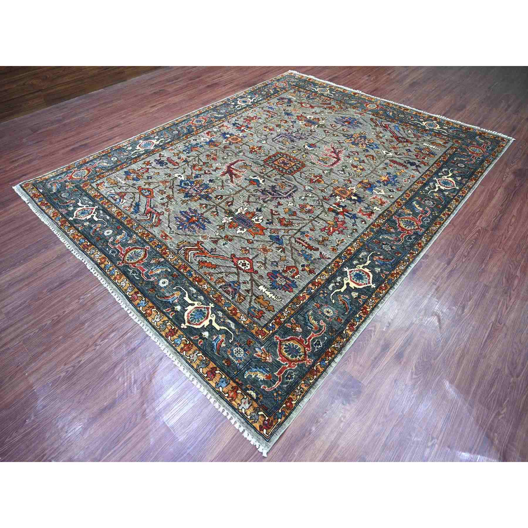 Tribal-Geometric-Hand-Knotted-Rug-110865
