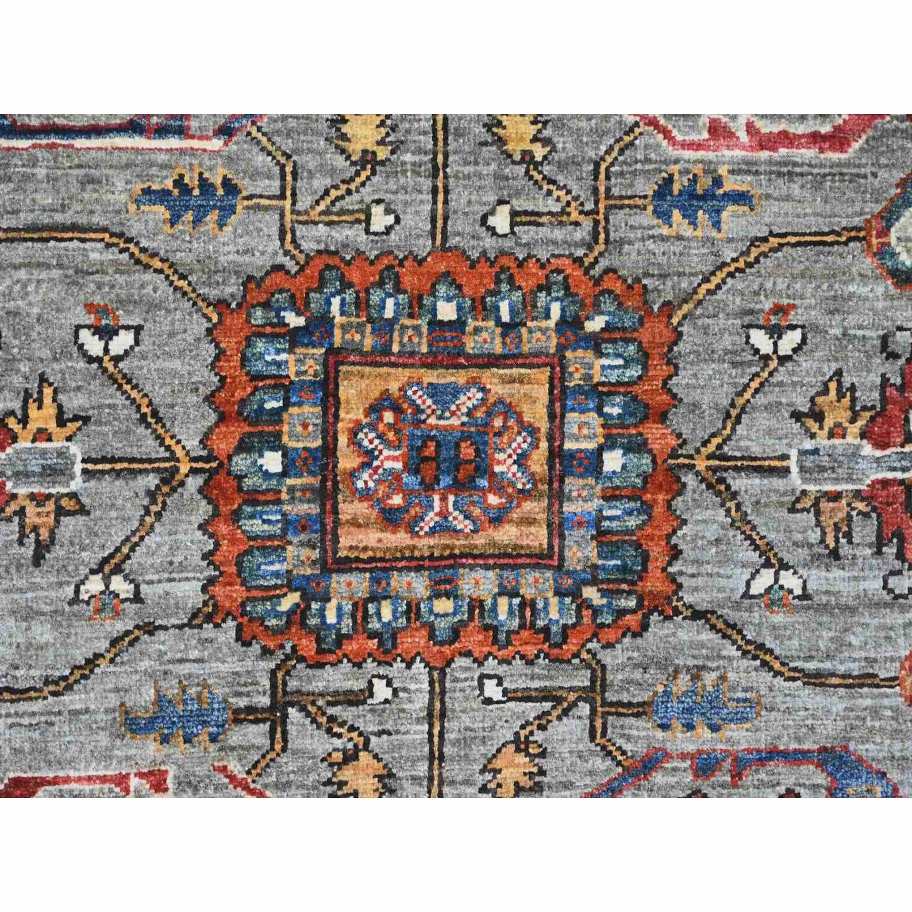 Tribal-Geometric-Hand-Knotted-Rug-110865