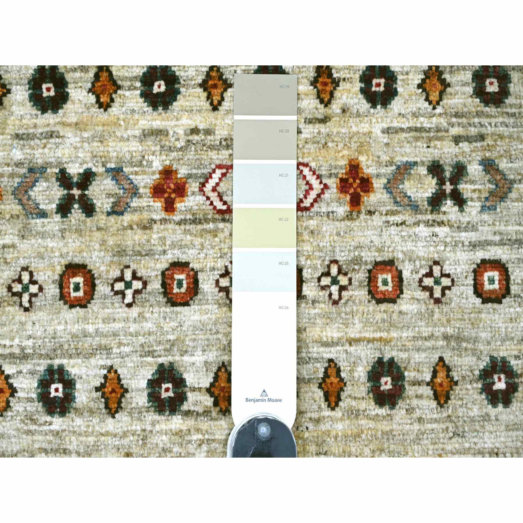 Tribal-Geometric-Hand-Knotted-Rug-110875