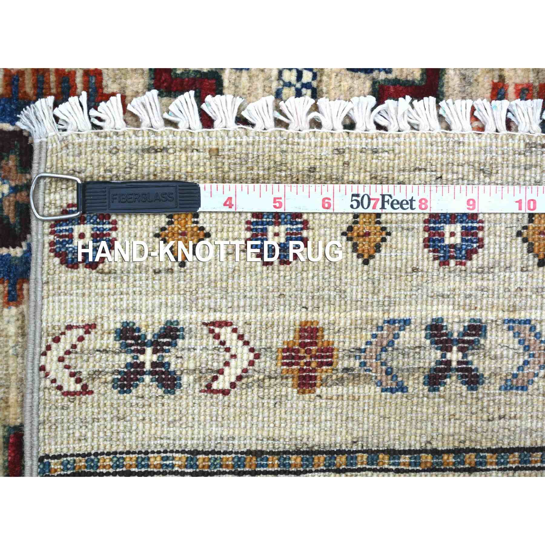 Tribal-Geometric-Hand-Knotted-Rug-110875