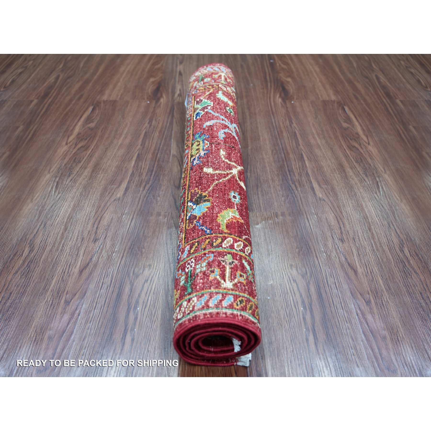 Tribal-Geometric-Hand-Knotted-Rug-110890