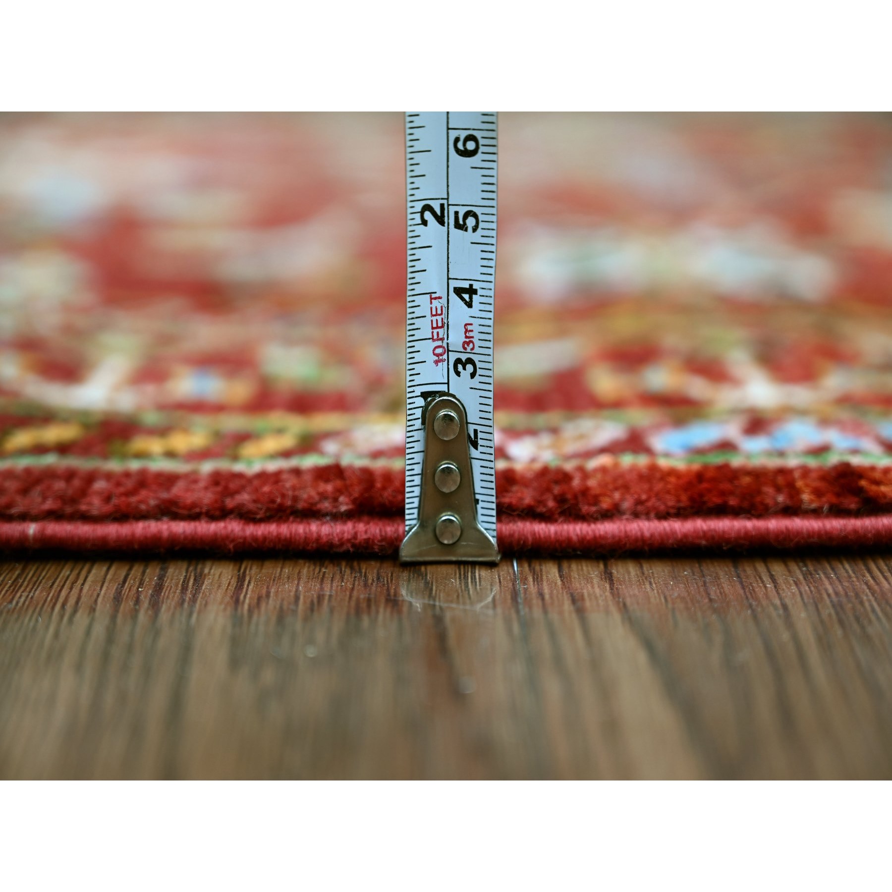 Tribal-Geometric-Hand-Knotted-Rug-110890