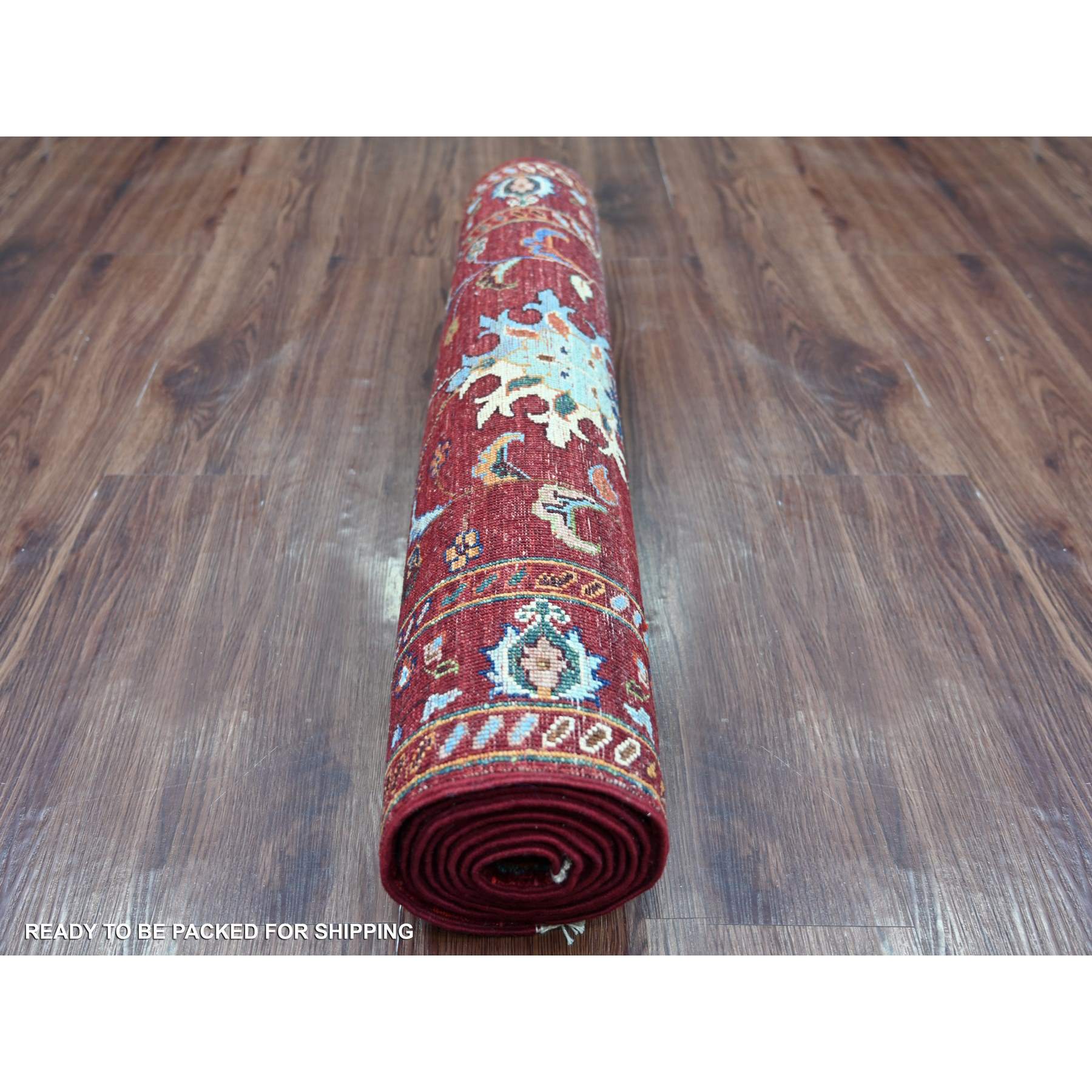 Tribal-Geometric-Hand-Knotted-Rug-111010