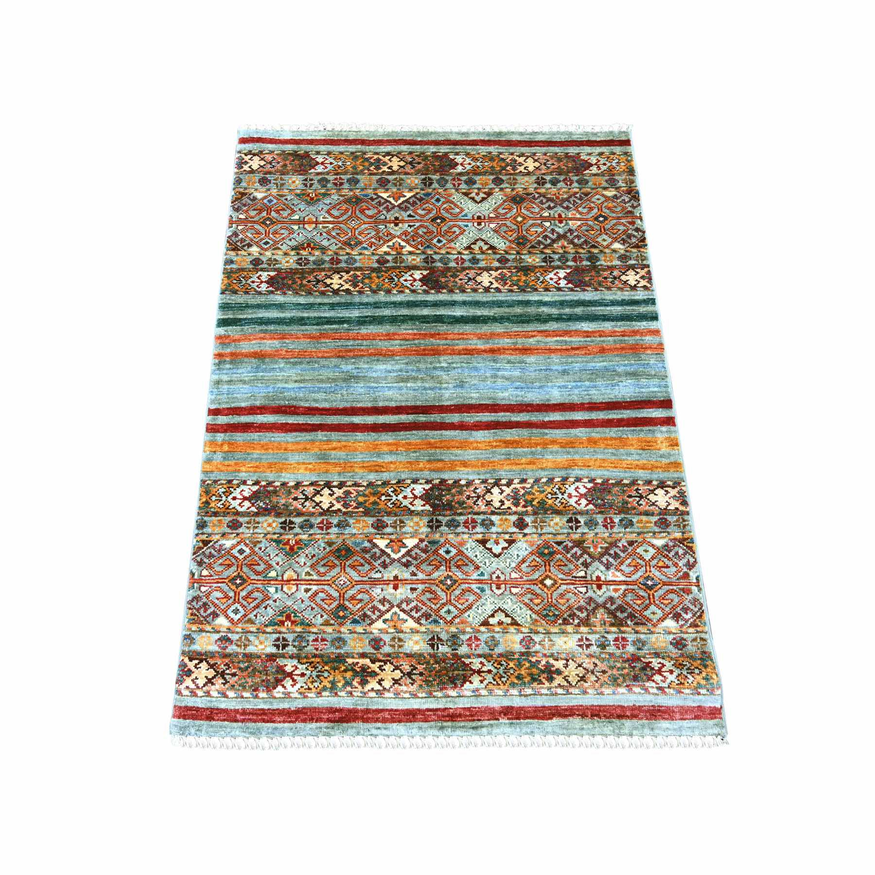 Tribal-Geometric-Hand-Knotted-Rug-111020