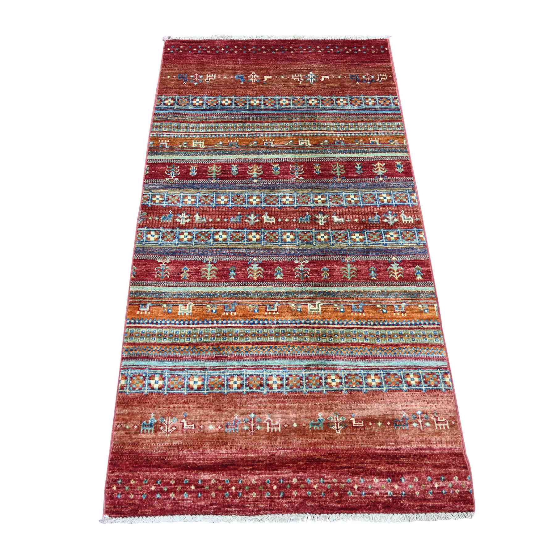 Tribal-Geometric-Hand-Knotted-Rug-111025