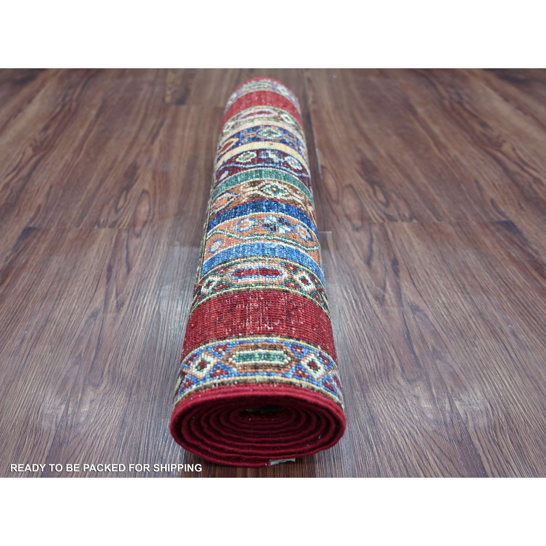 Tribal-Geometric-Hand-Knotted-Rug-111040