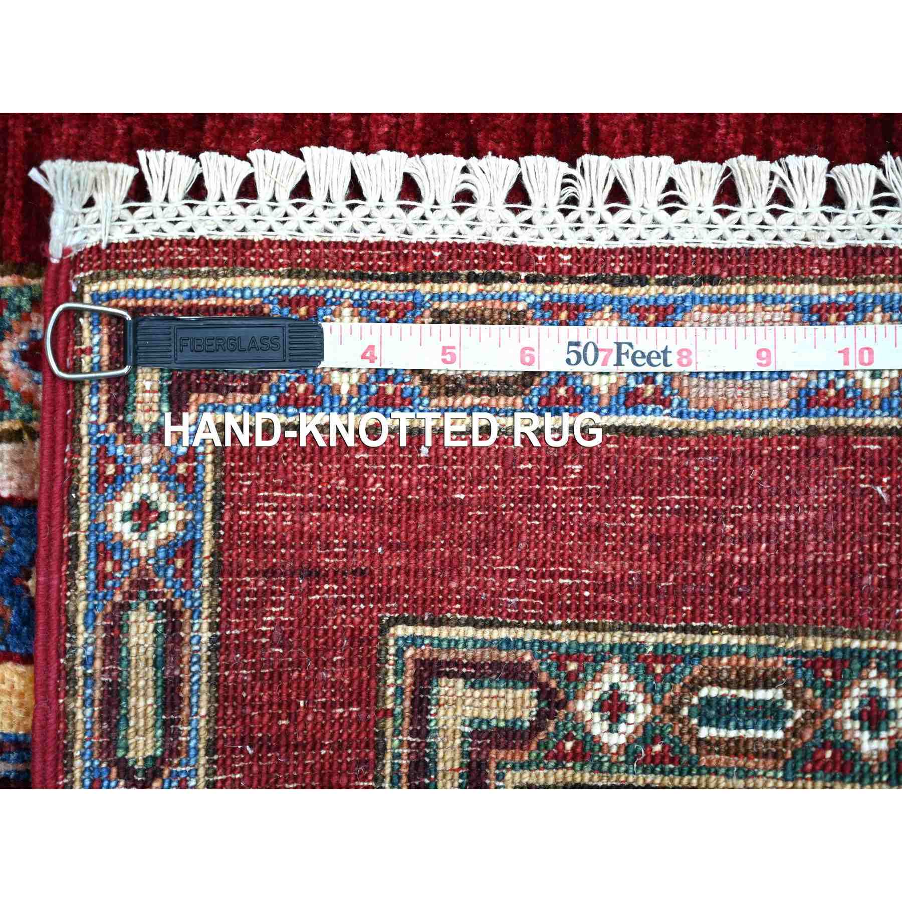 Tribal-Geometric-Hand-Knotted-Rug-111040