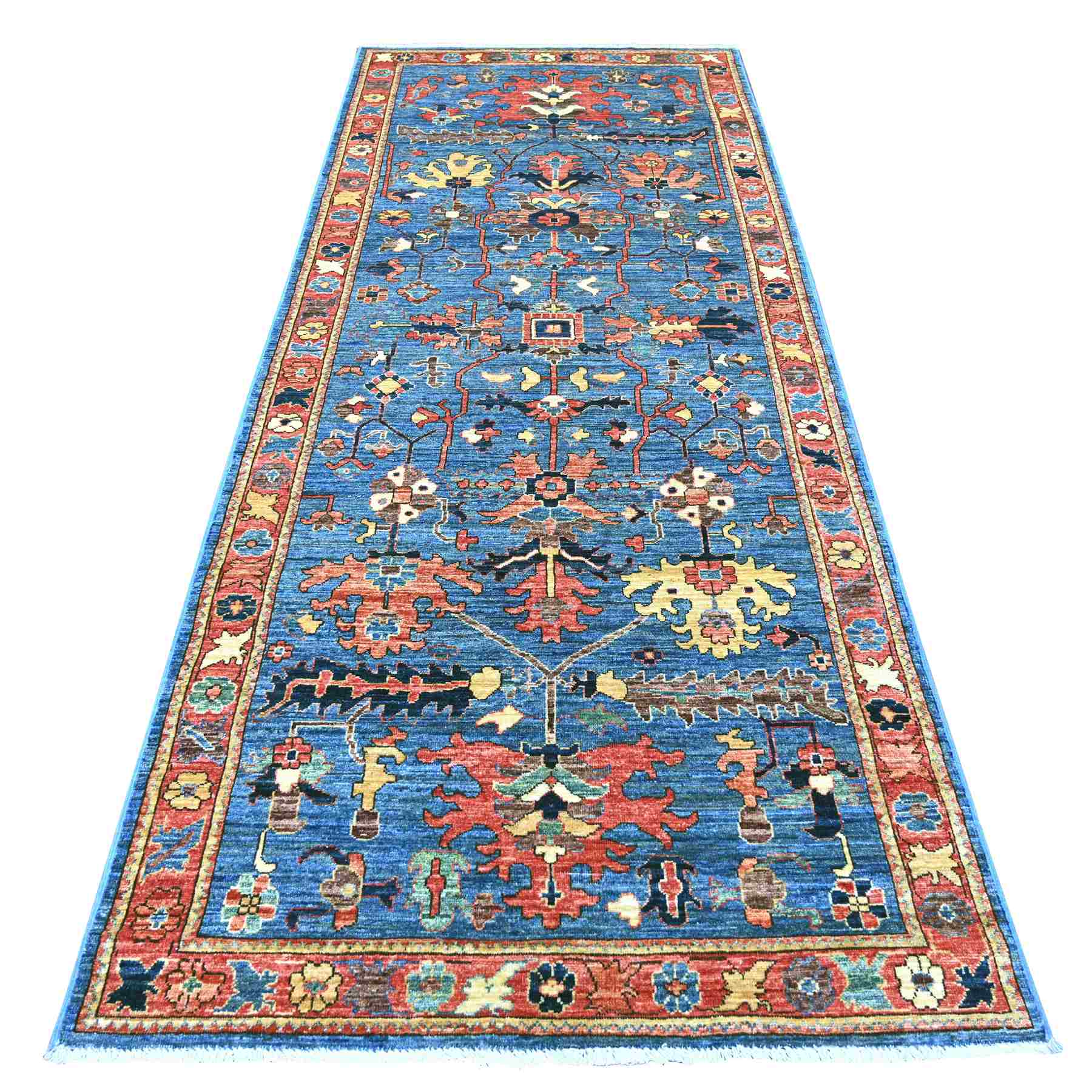 Tribal-Geometric-Hand-Knotted-Rug-111260