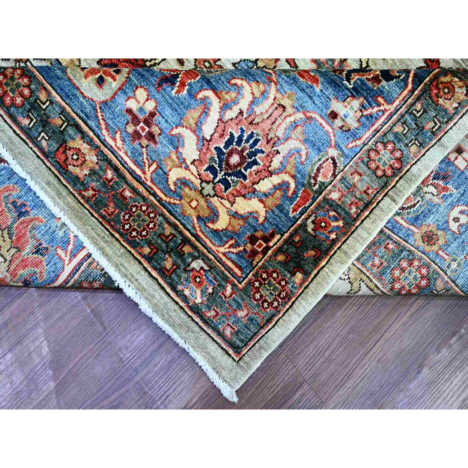 Tribal-Geometric-Hand-Knotted-Rug-111265
