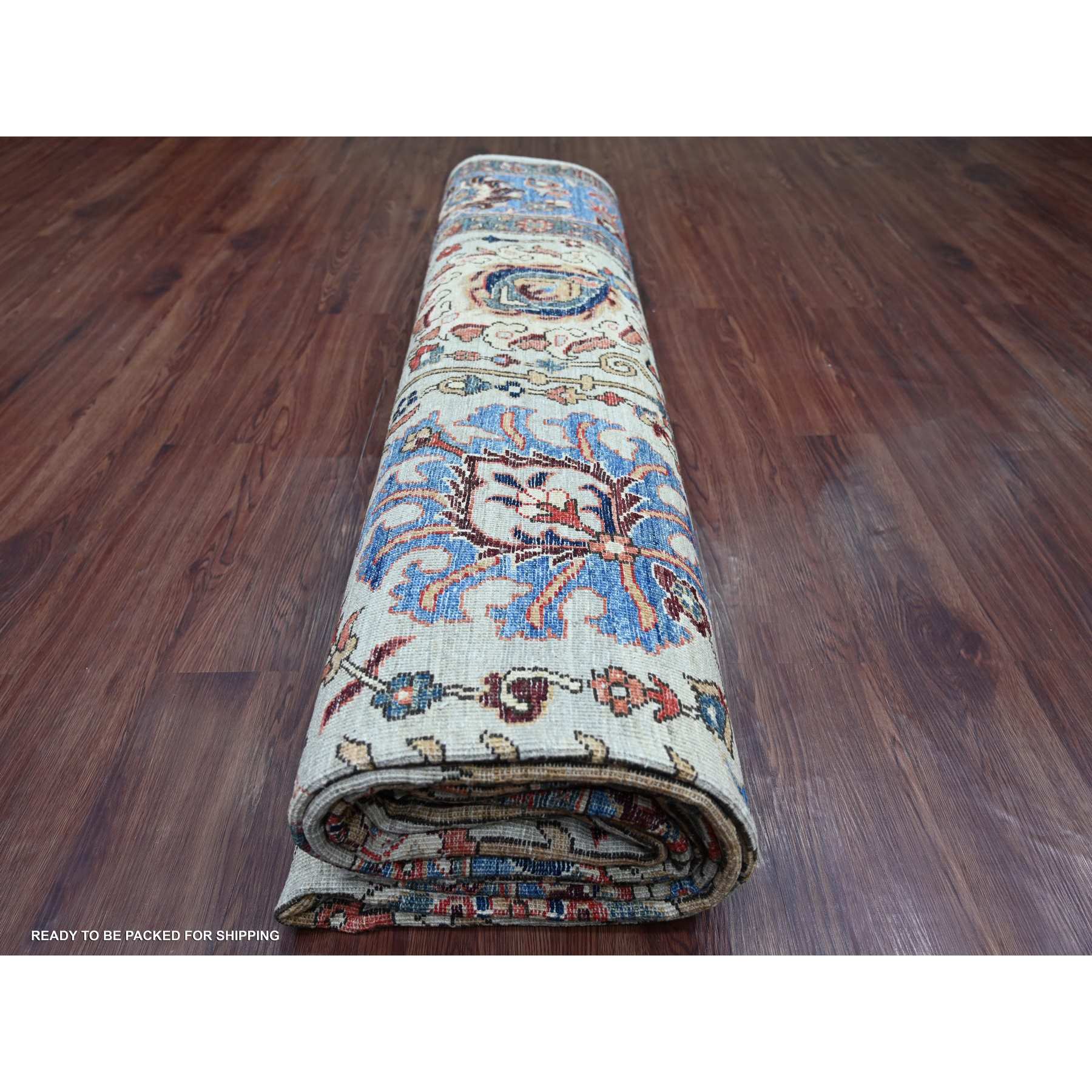 Tribal-Geometric-Hand-Knotted-Rug-111265