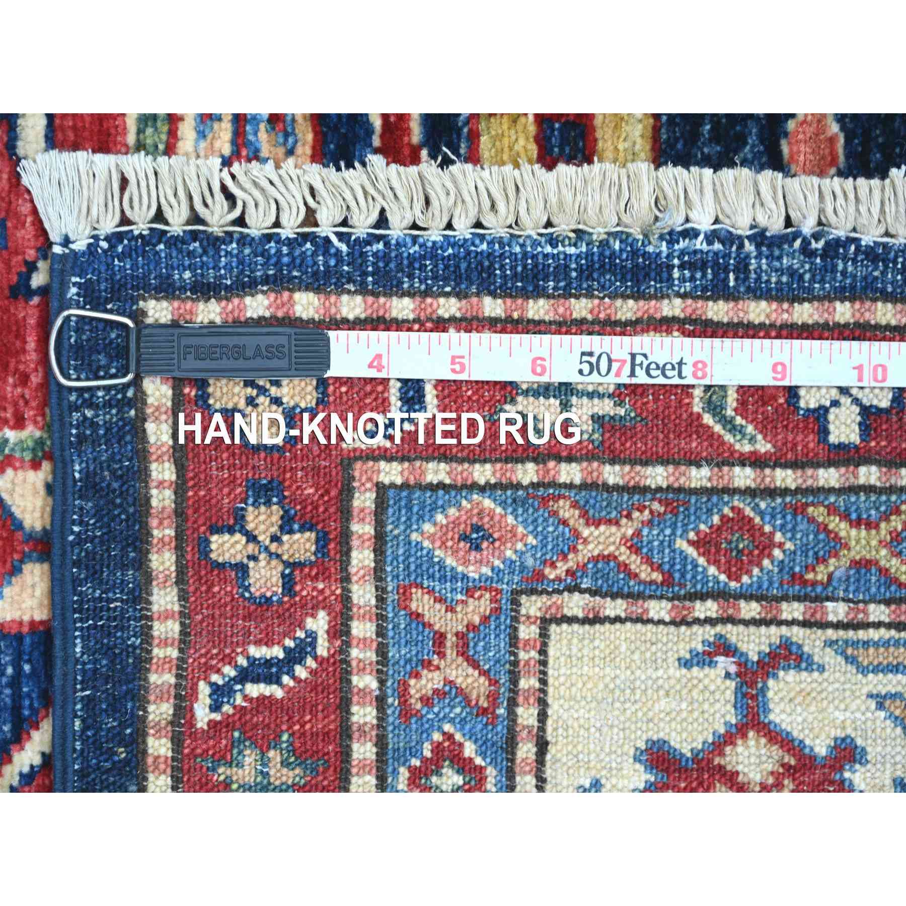Tribal-Geometric-Hand-Knotted-Rug-111280