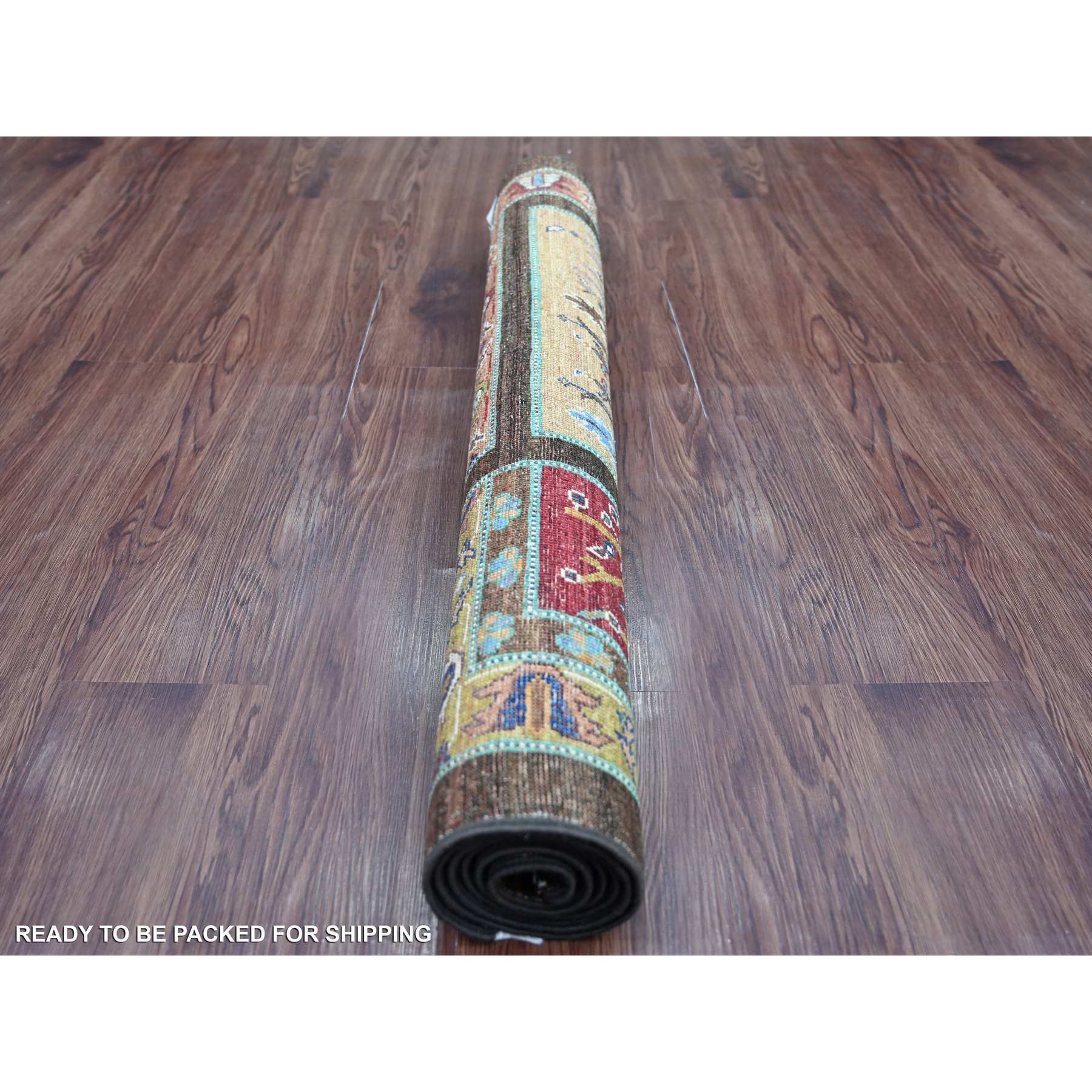 Tribal-Geometric-Hand-Knotted-Rug-111285