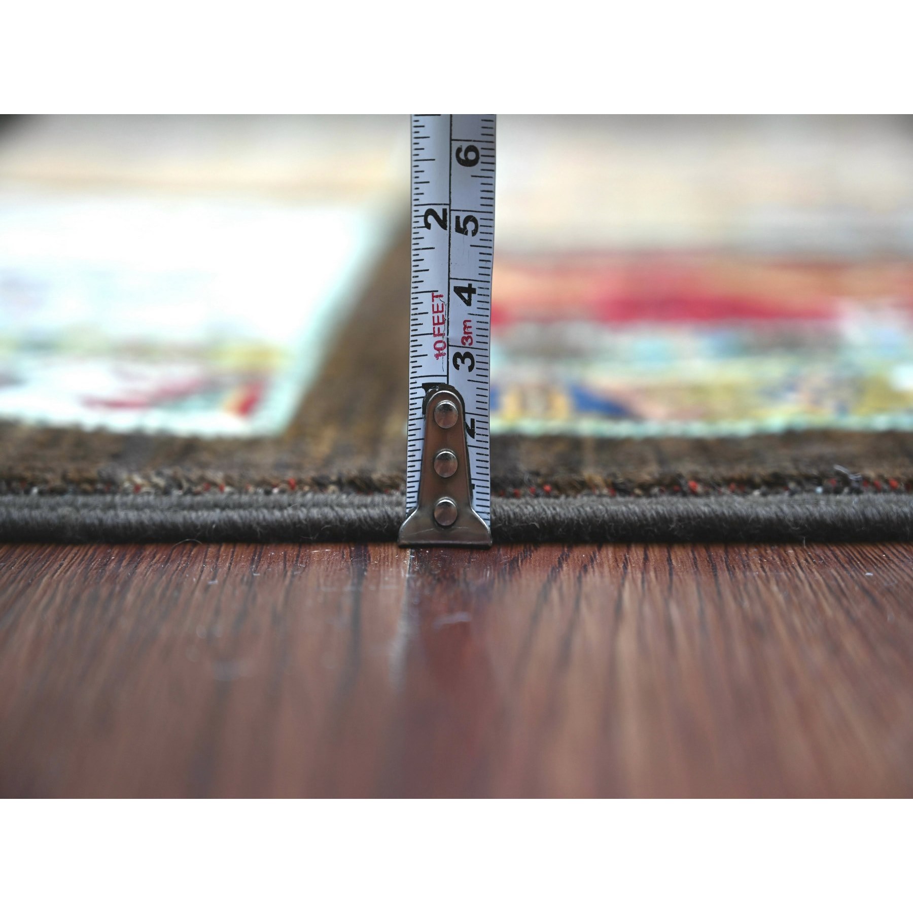Tribal-Geometric-Hand-Knotted-Rug-111285