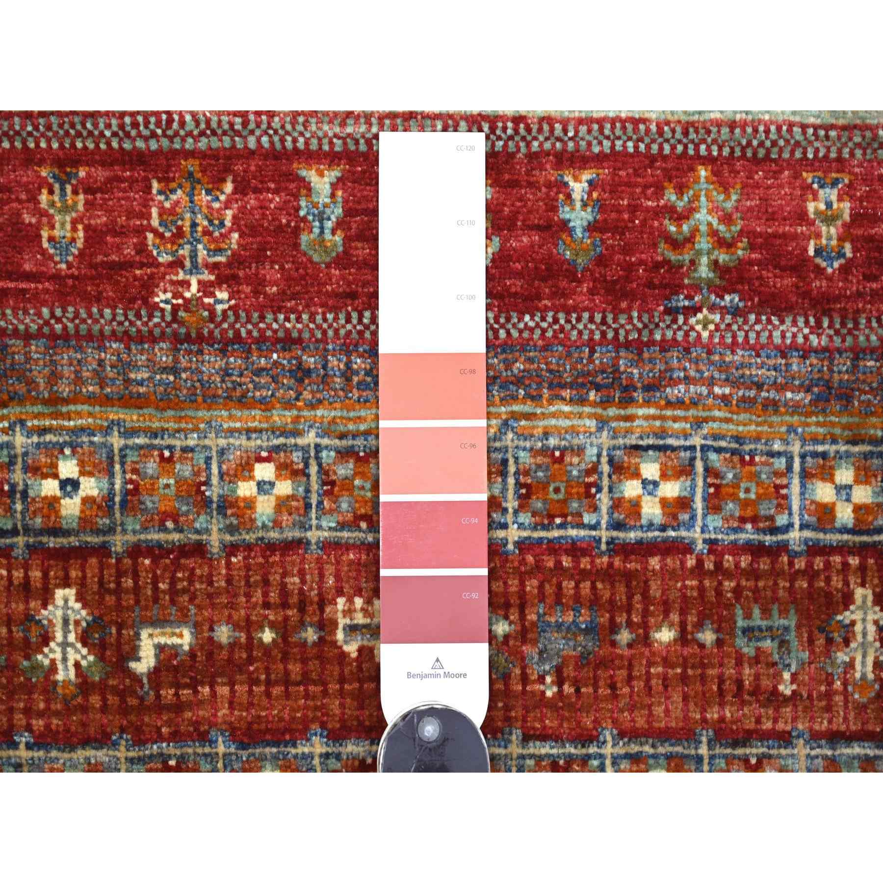 Tribal-Geometric-Hand-Knotted-Rug-111305
